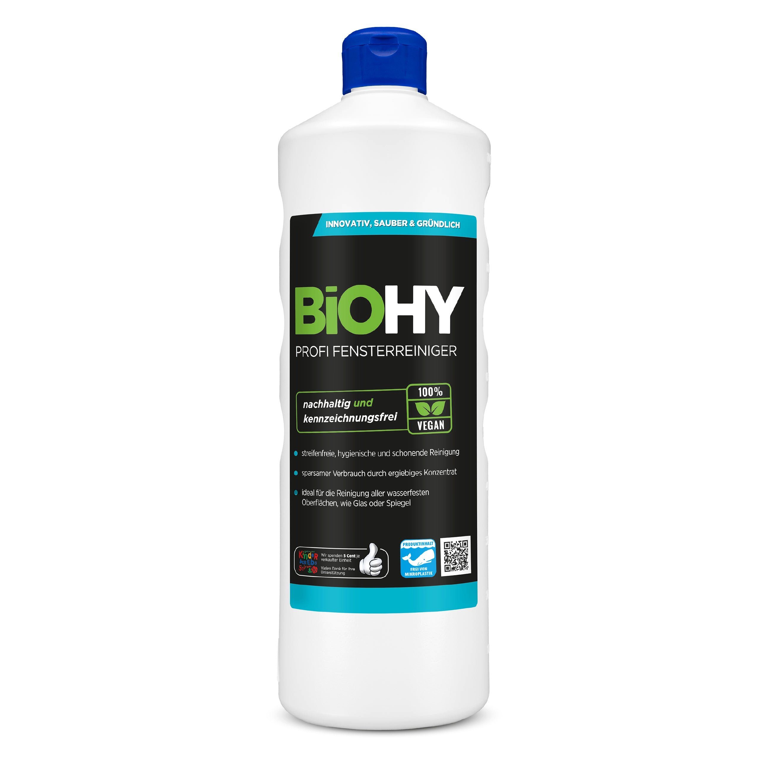 BiOHY Profi Fensterreiniger 1 x 1 Liter Flasche Посудомоечная жидкость (1-St)