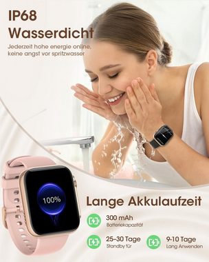 AIMIUVEI G36 Smartwatch (1,85 Zoll, Andriod iOS), Mit 120+ Sport, Herzfrequenz, SpO2 Schlafmonitor Fitness Tracker IP68