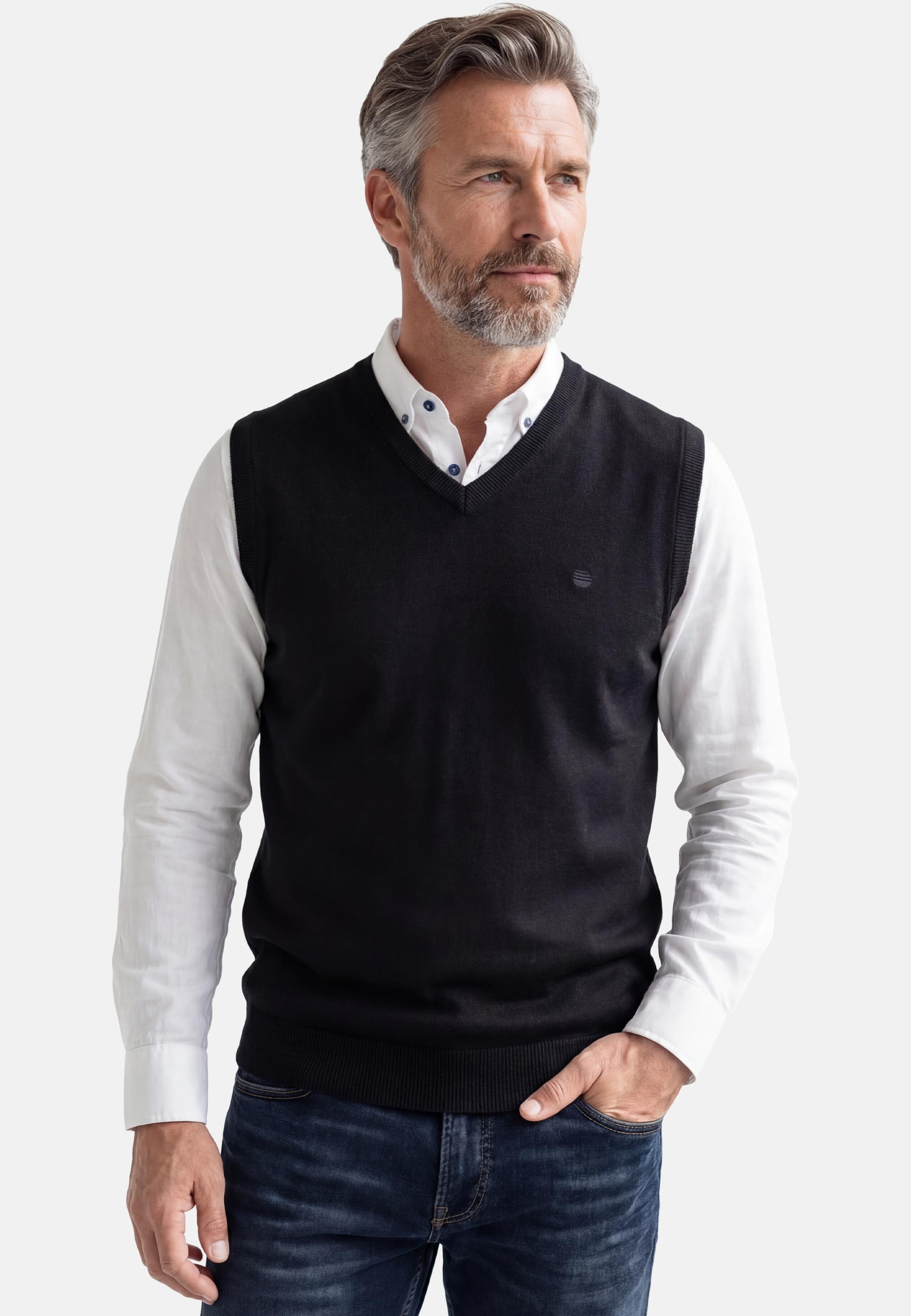 Redmond Pullunder Basic (1-tlg) Pullunder - Baumwolle - Atmungsaktiv - Weicher Feinstrick