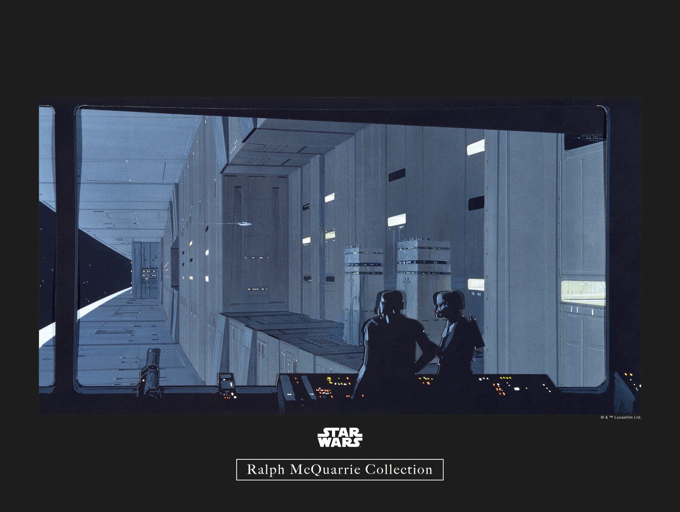 Komar Bild Star Wars Classic RMQ Death Star Control, Star Wars (1 St), Wandbild zur Dekoration im Kinderzimmer - ohne Rahmen