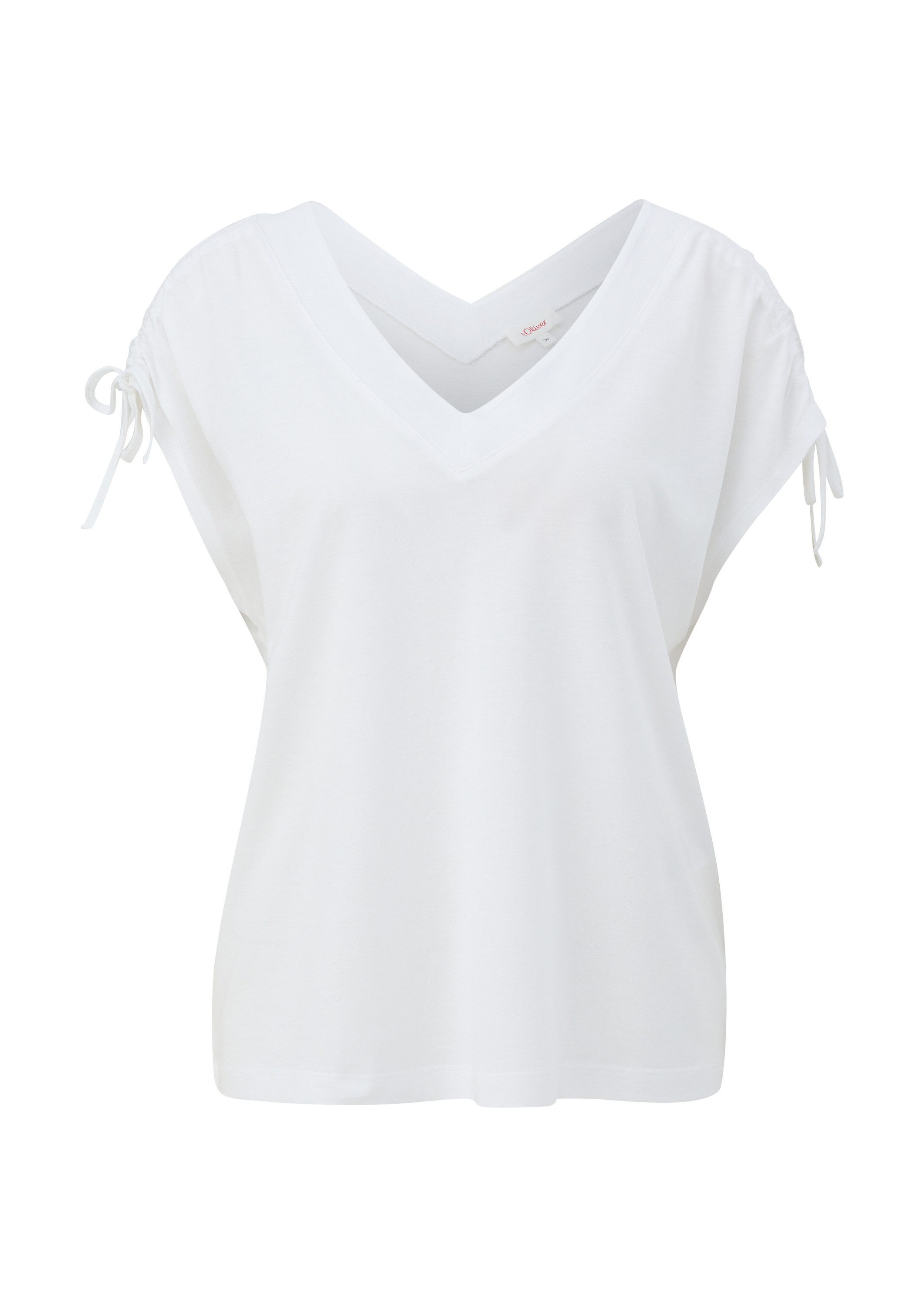 s.Oliver Kurzarmshirt T-Shirt Ärmelloses Shirt mit günstig online kaufen