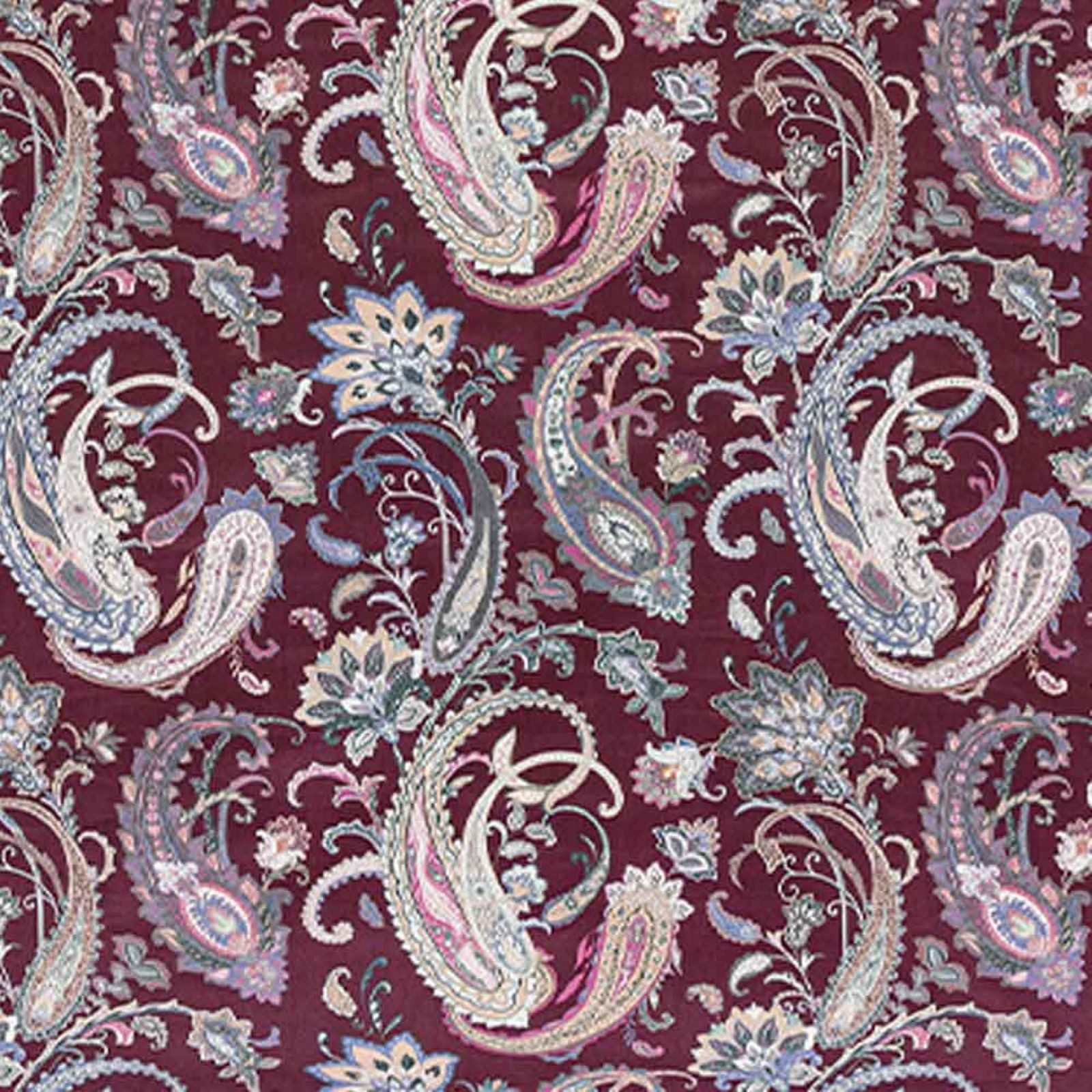 Estella Bettwäsche Estella Mako-Satin Bettwäsche 135x200 Soley Paisley weinrot bordeaux, Mako-Satin, 2 teilig, für Sommer und Winter
