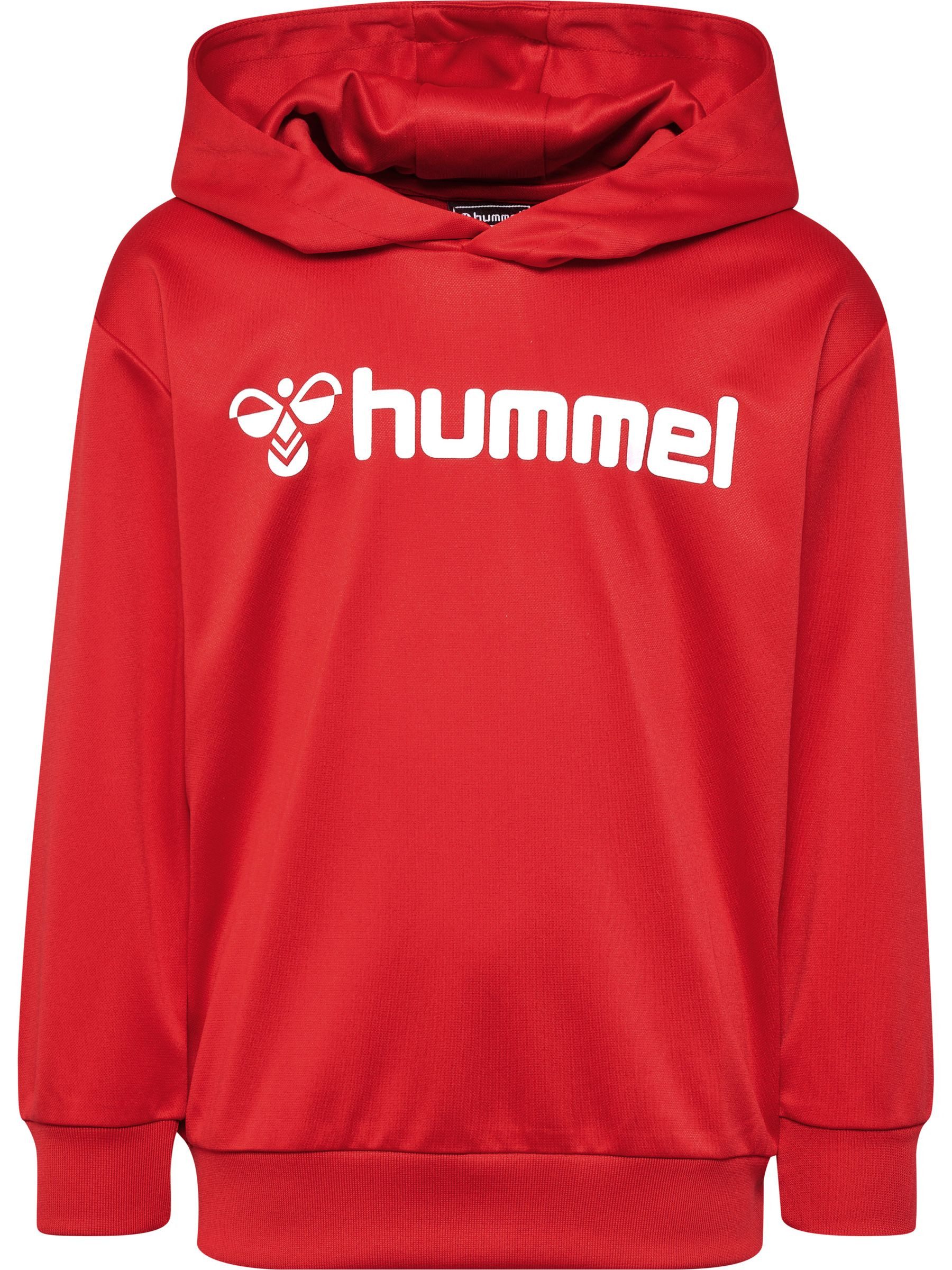hummel Sweatshirt Kapuzensweatshirt Logoprint Rundhalsausschnitt Basic Look (1-tlg) hmlLOGO HOODIE KIDS