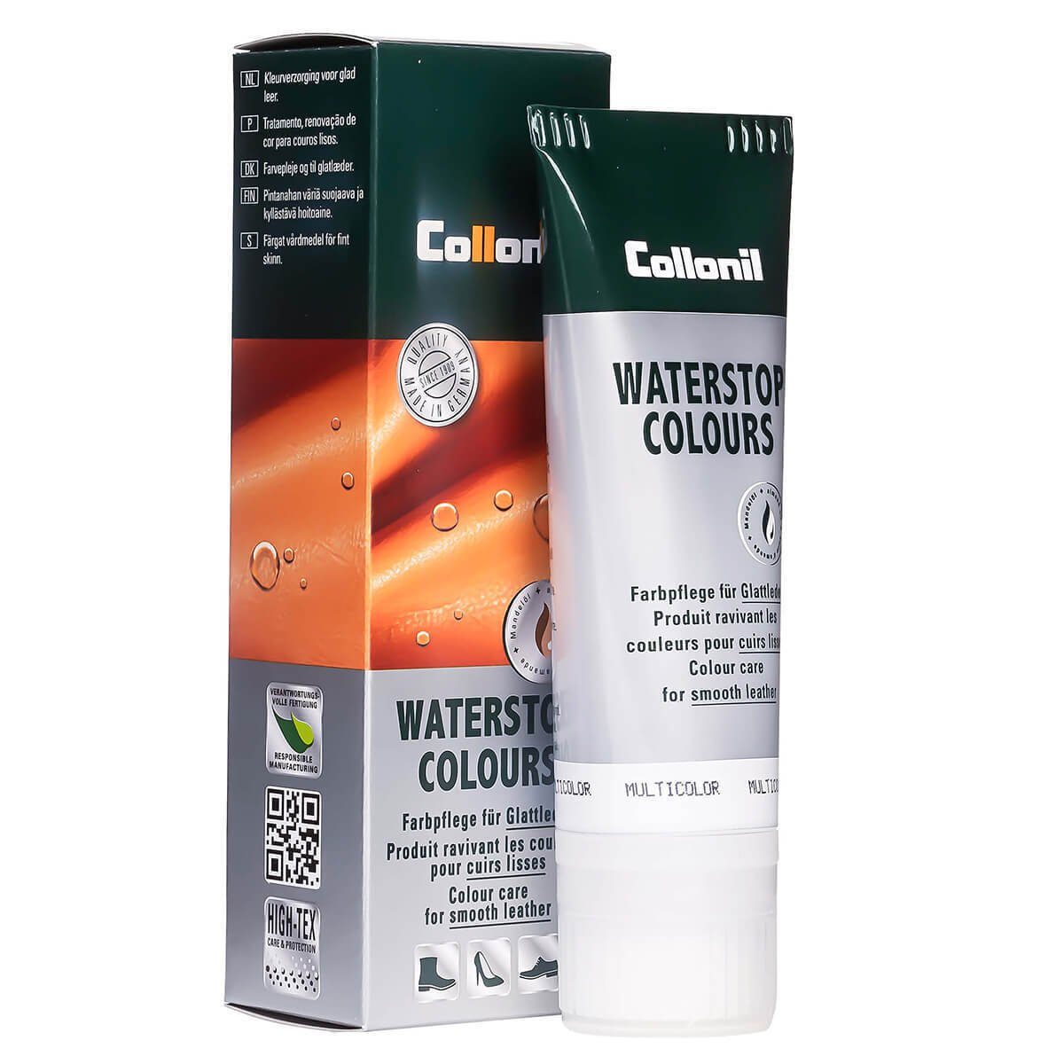 Collonil Waterstop Colours – Farbige Pflege- und Imprägniercreme für Glattleder Schuhcreme