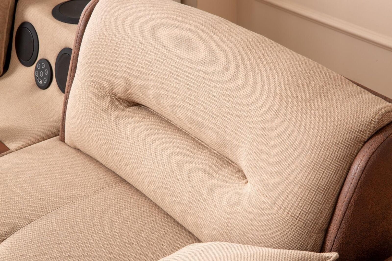 Teile, Ecksofa JVmoebel Multifunktion L-Form Europa Made Couch Möbel in Couchen, 1 Ecksofa Wohnzimmer Beige