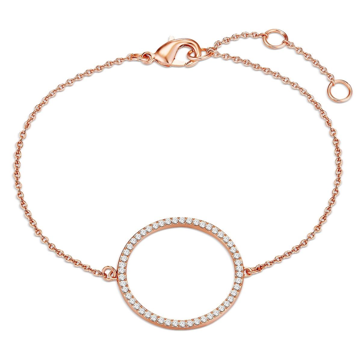Lulu & Jane Armband Kreis roségold, mit Kreis günstig online kaufen