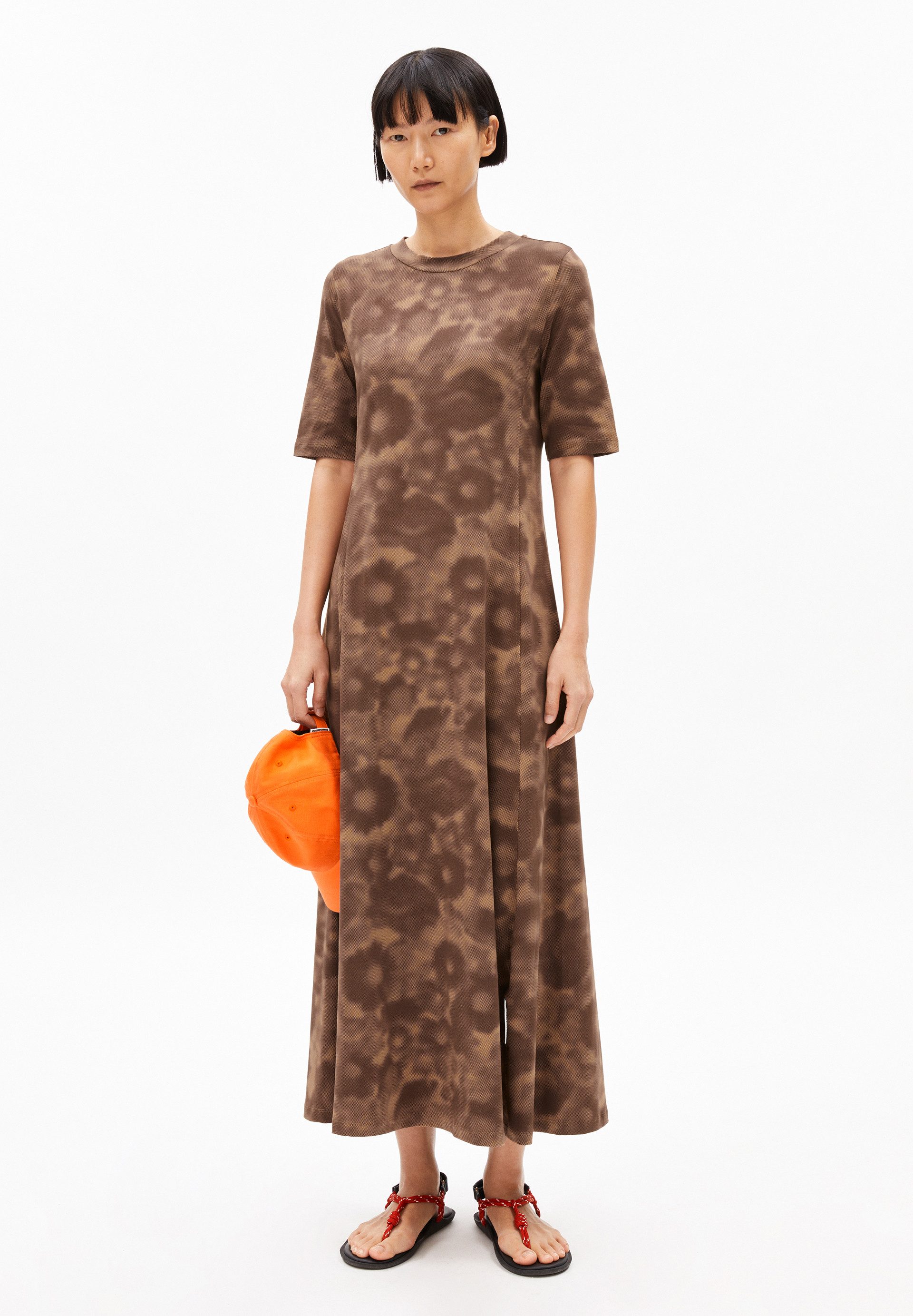 Armedangels Jerseykleid ZURAA AUTUMN GARDEN (Slim Fit) Bio-Baumwoll Mix günstig online kaufen