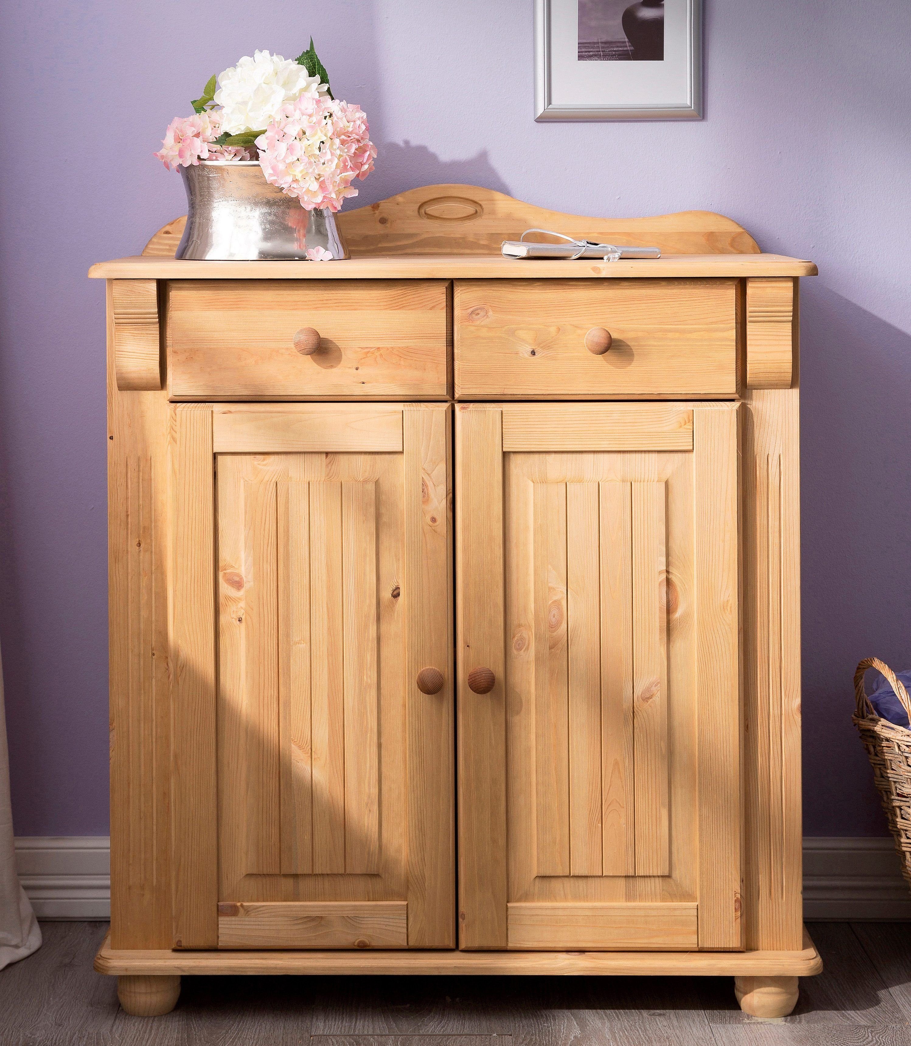 OTTO home Kombikommode Adele, aus massiver Kiefer, 92cm breit