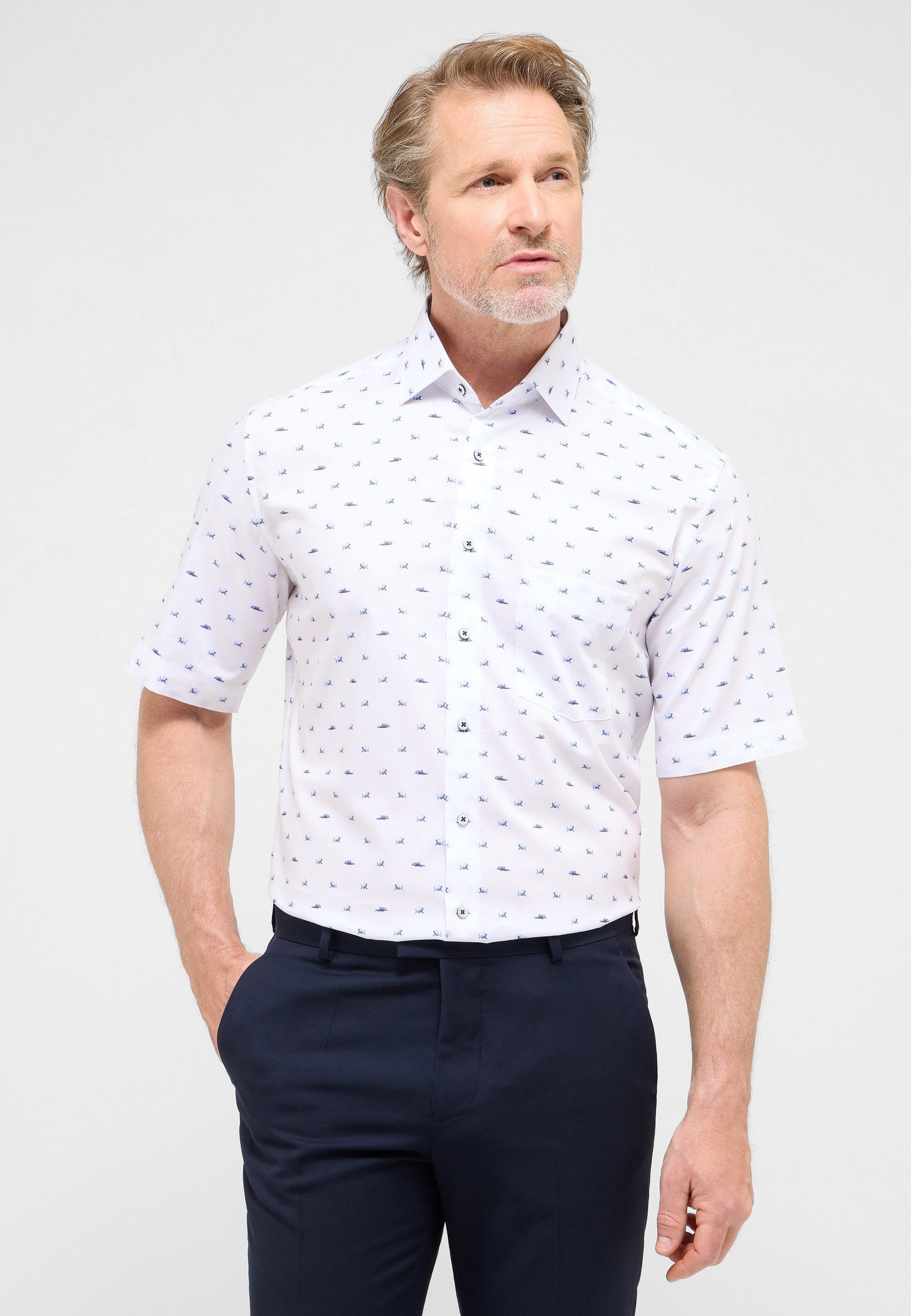 Eterna Kurzarmhemd MODERN FIT NON IRON günstig online kaufen