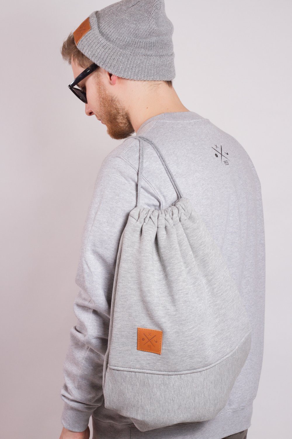 Manufaktur13 Turnbeutel Sweat Sports Bag - Sporttasche/ Turnbeutel in Grau