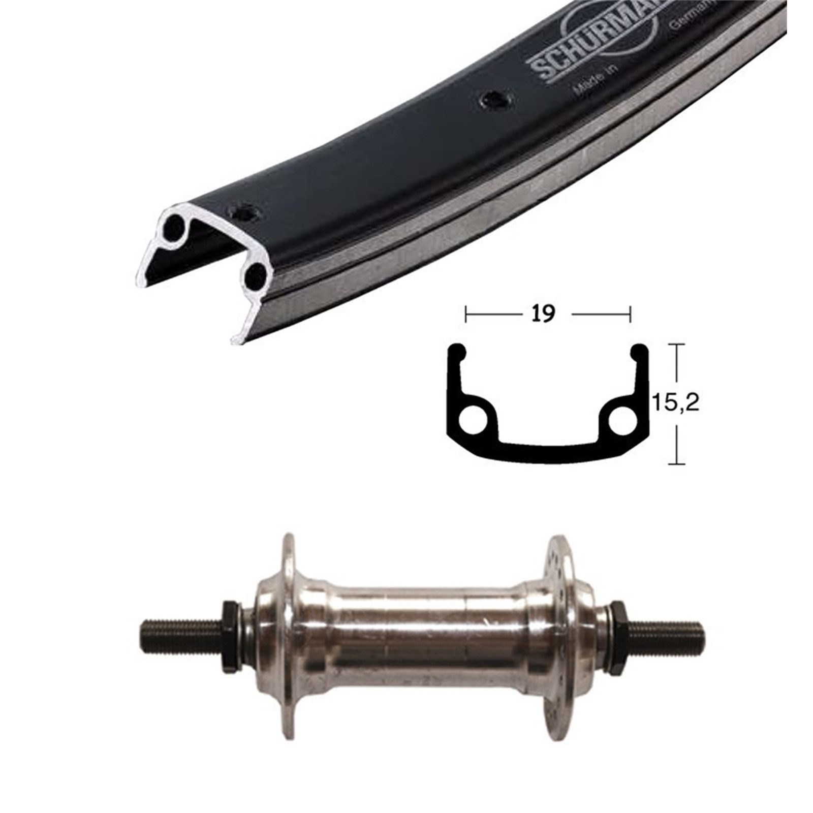 Winora Vorderradnabe