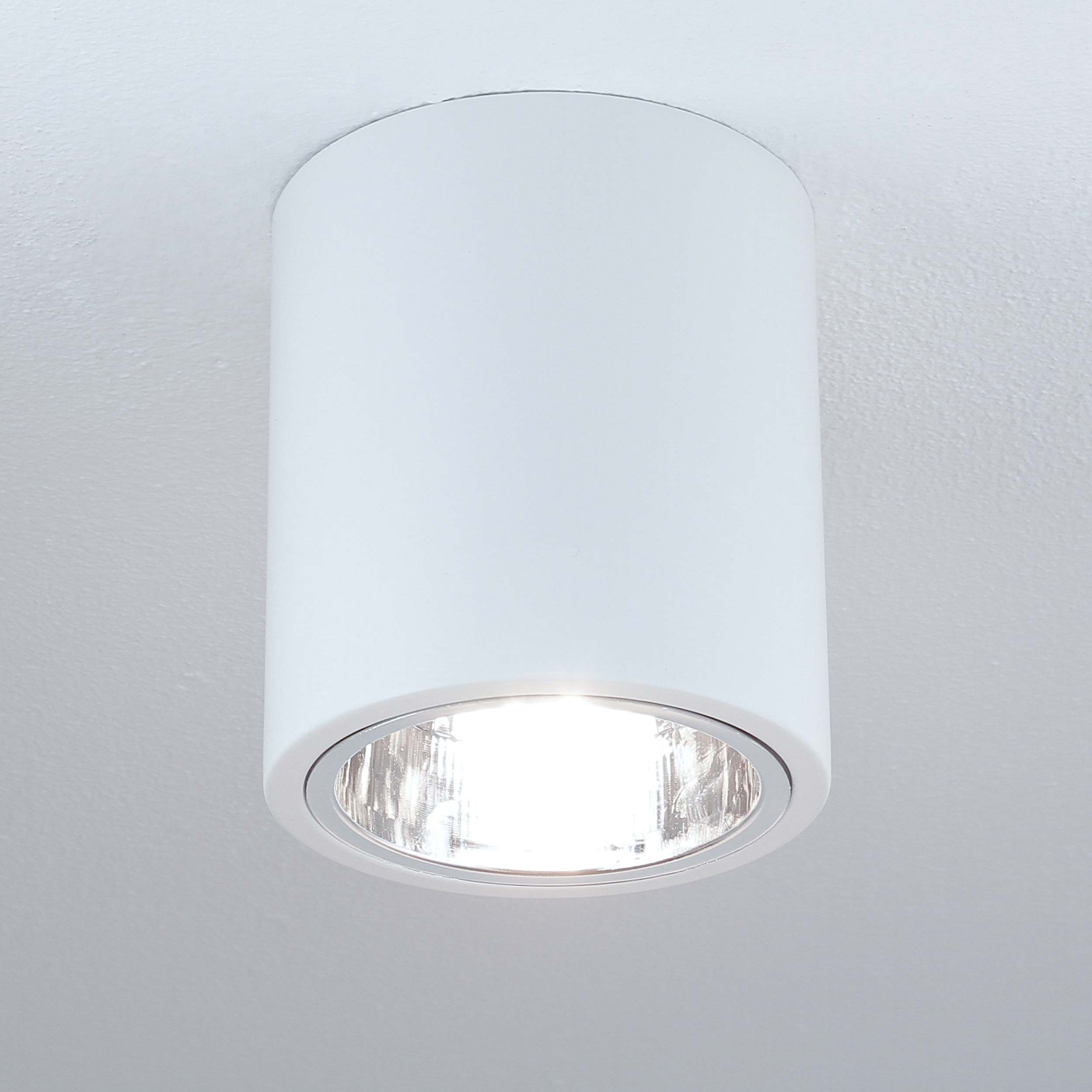Licht-Erlebnisse Deckenleuchte Deckenlampe Lampe DOWNLIGHT, Spot rund Weiß ohne Strahler Leuchtmittel