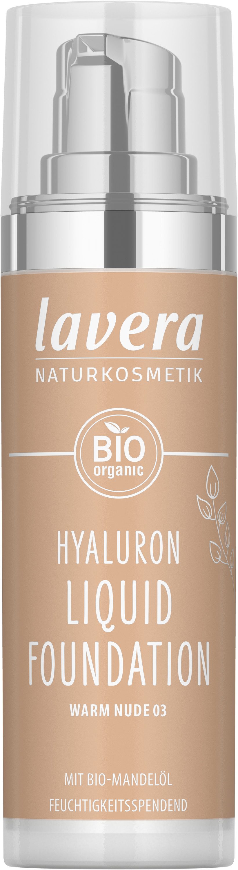 lavera Foundation Hyaluron Liquid Foundation -Cool Ivory 02-