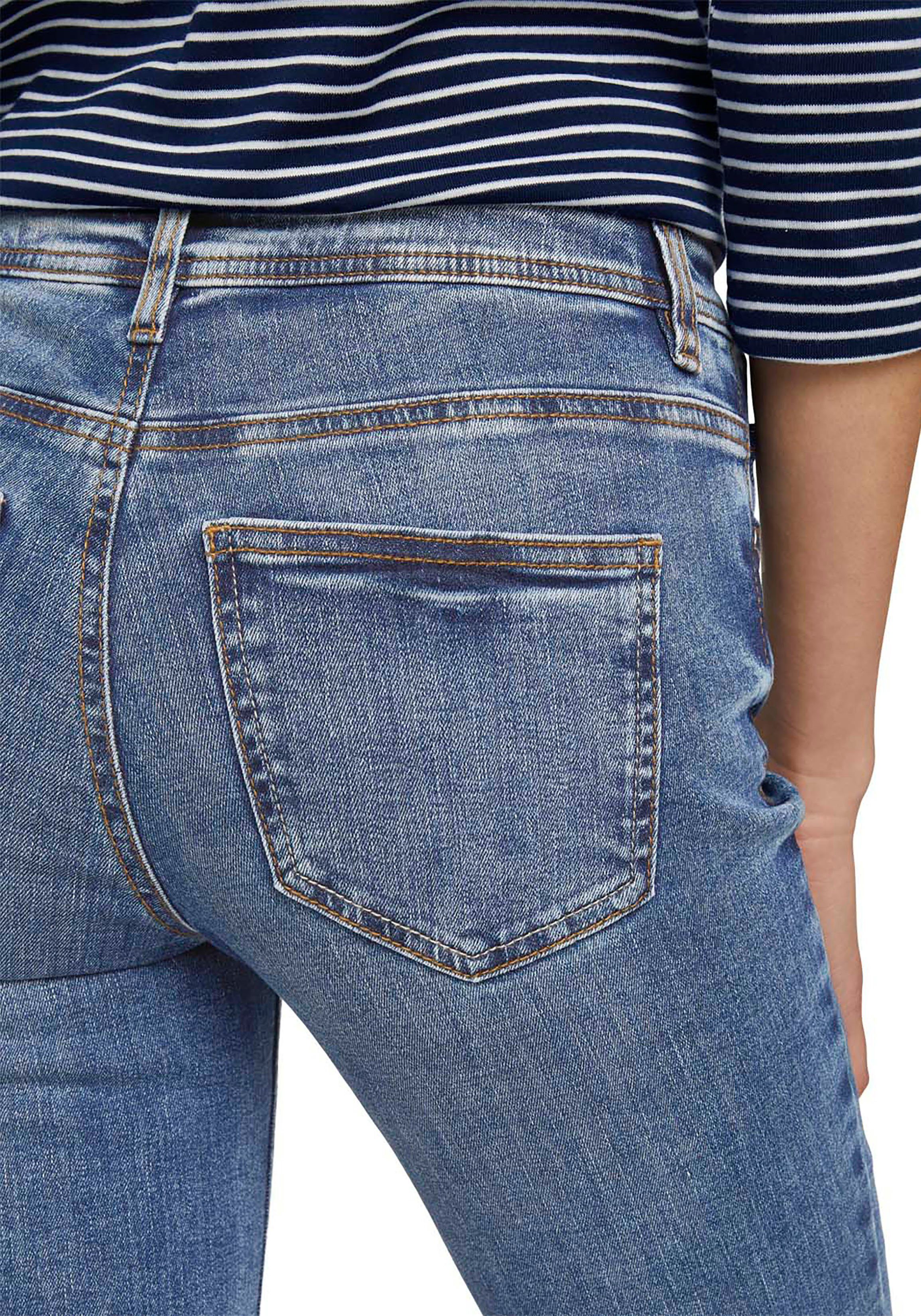 TOM TAILOR Straight-Jeans im klassischen blue Design bleached random