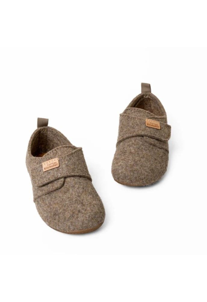 Living Kitzbühel Franzi Filz Unifarben Kids amaretto braun Kleinkinder (23-30) Hausschuh