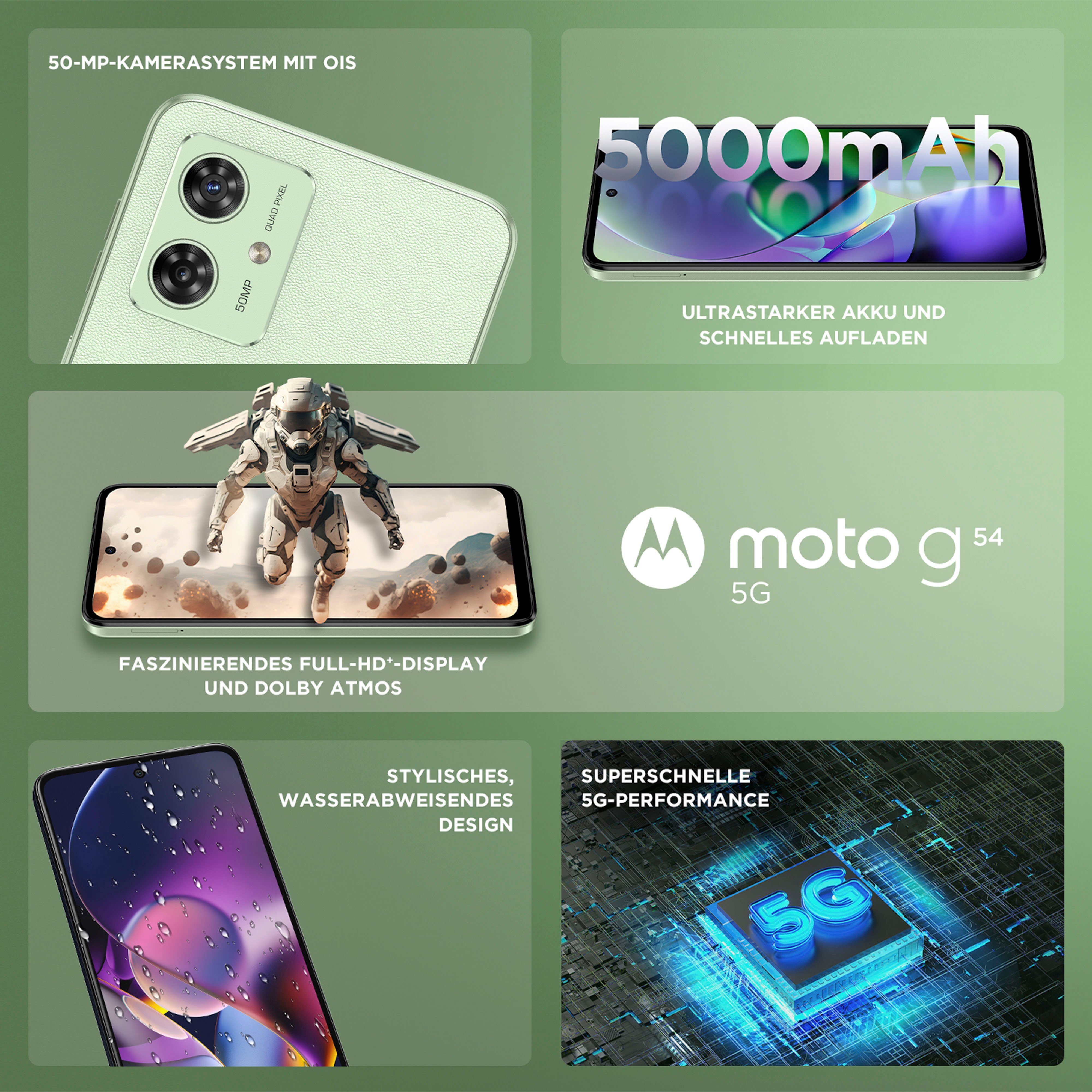 cm/6,5 50 MP grün Zoll, Kamera) moto Smartphone g54 GB (16,51 Motorola mint 256 Speicherplatz,