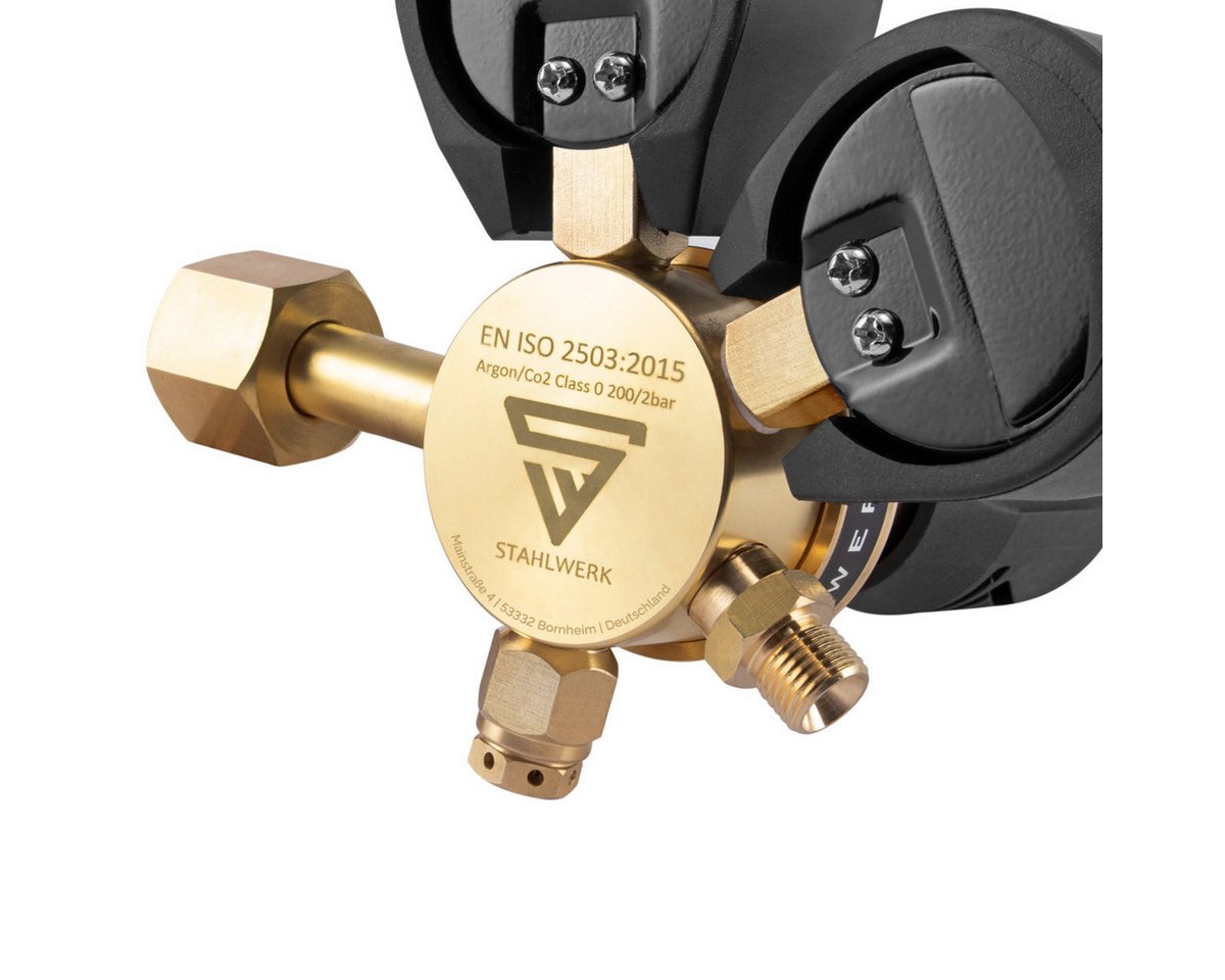 Thumbnail - STAHLWERK Druckminderer Druckminderer Gasregulator für Gasflaschen ARGON, CO2, Mischgas