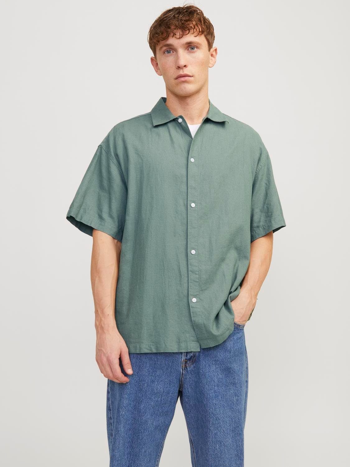 Jack & Jones Kurzarmhemd JORFARO LINEN günstig online kaufen