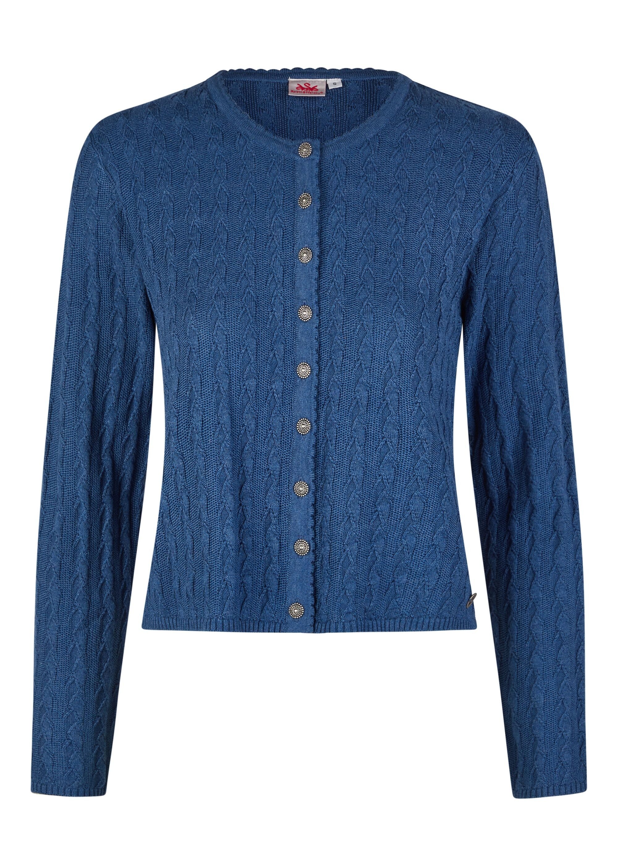 Spieth & Wensky Trachtenstrickjacke Hummeltal (1-tlg) mit klassischem Zopfmuster