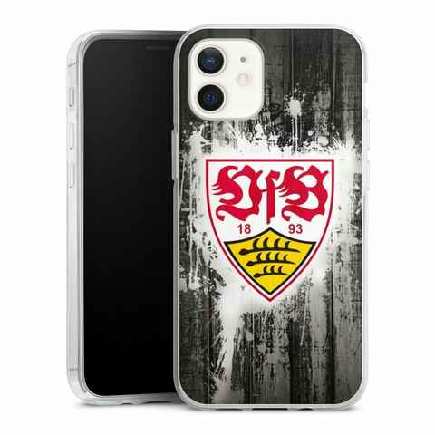 DeinDesign Handyhülle VfB Stuttgart Offizielles Lizenzprodukt VfB Stuttgart Splash, Apple iPhone 12 Silikon Hülle Bumper Case Handy Schutzhülle