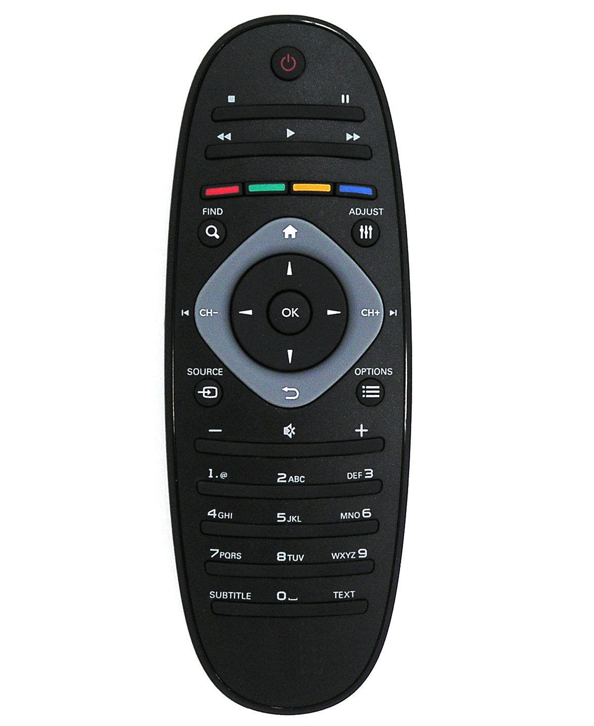 Alltro Ersatz Fernbedienung für Philips 242254990301 TV Fernbedienung (2422 549 90301 / YKF293-001)