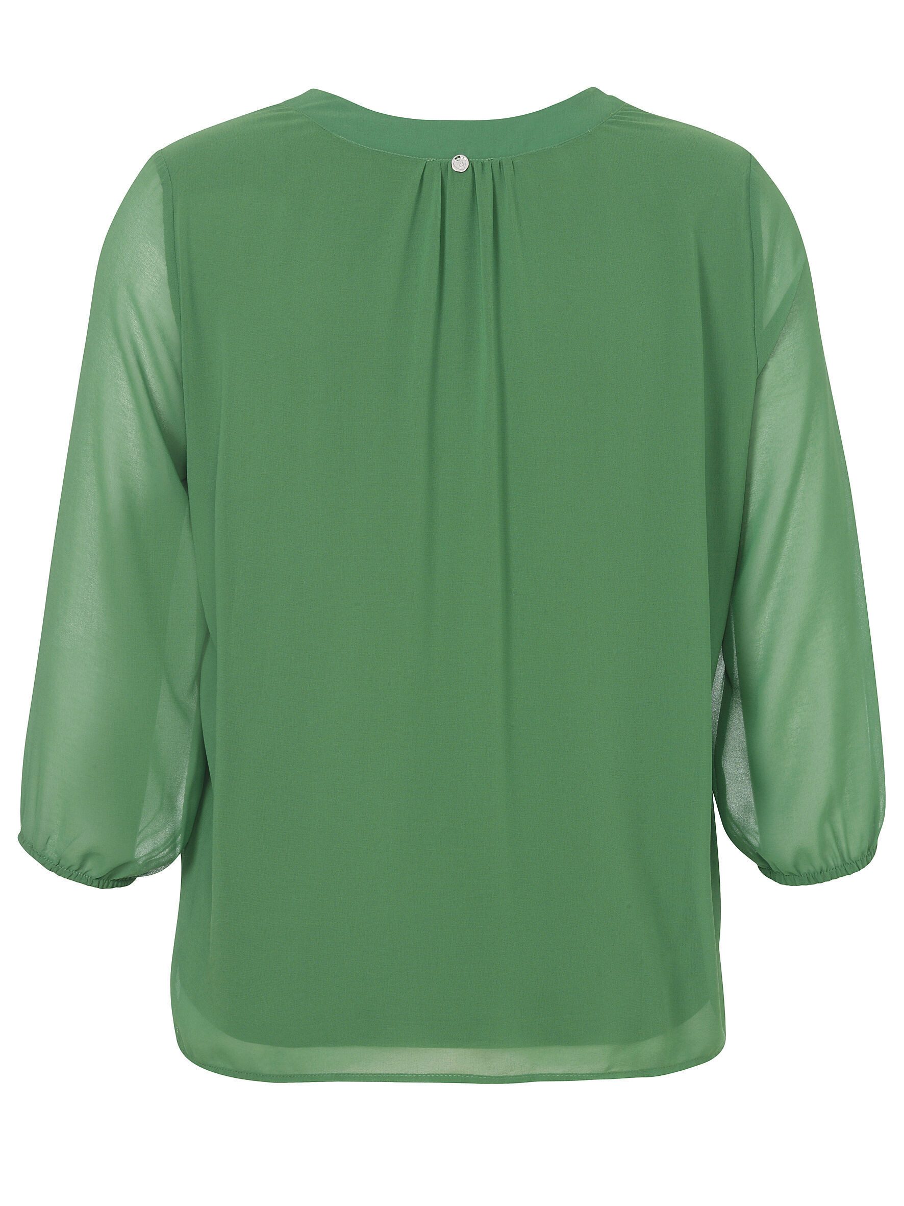FRAPP Klassische Bluse aus semitransparentem Chiffon günstig online kaufen