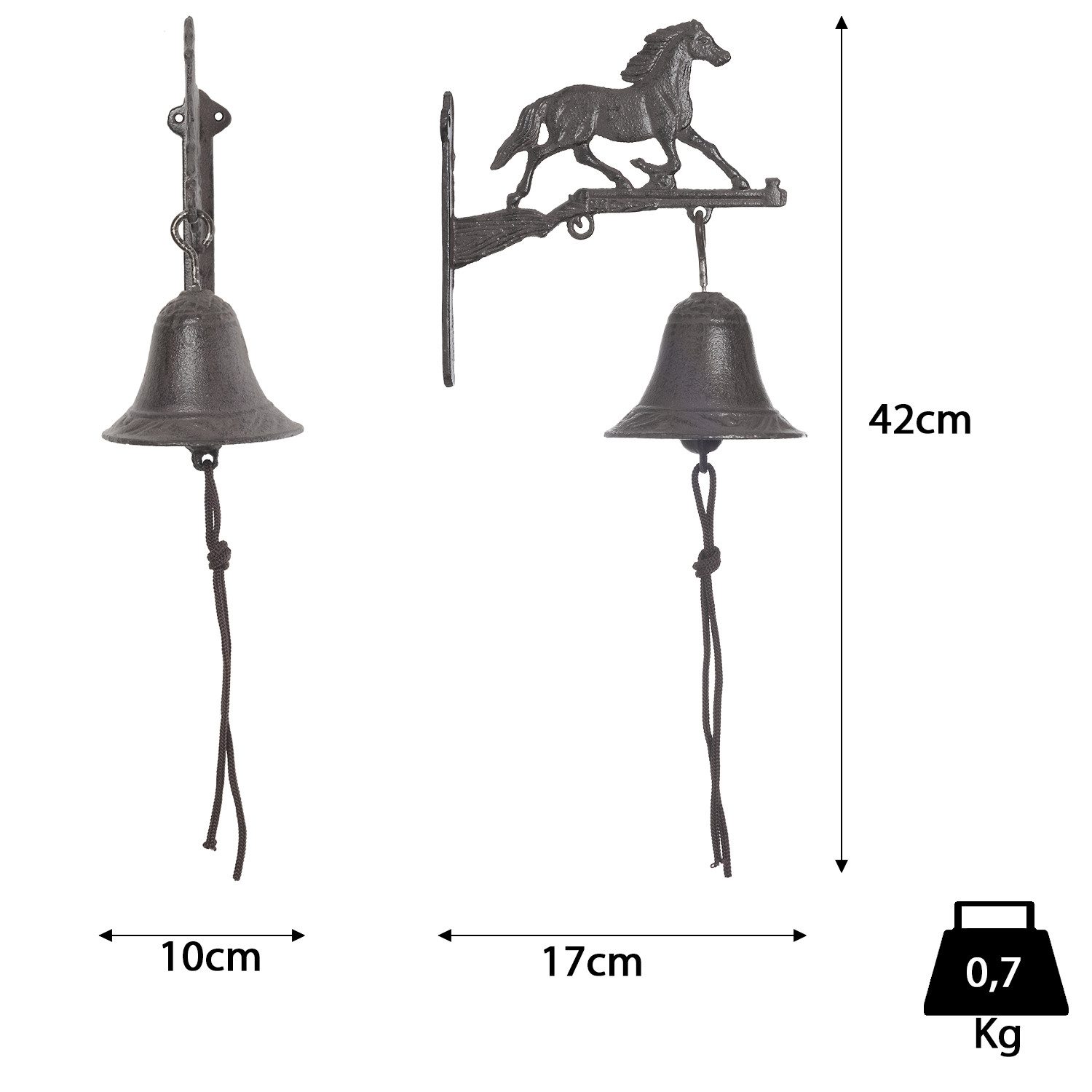 Moritz Hausglocke Western Pferd Gewehr Cowboy