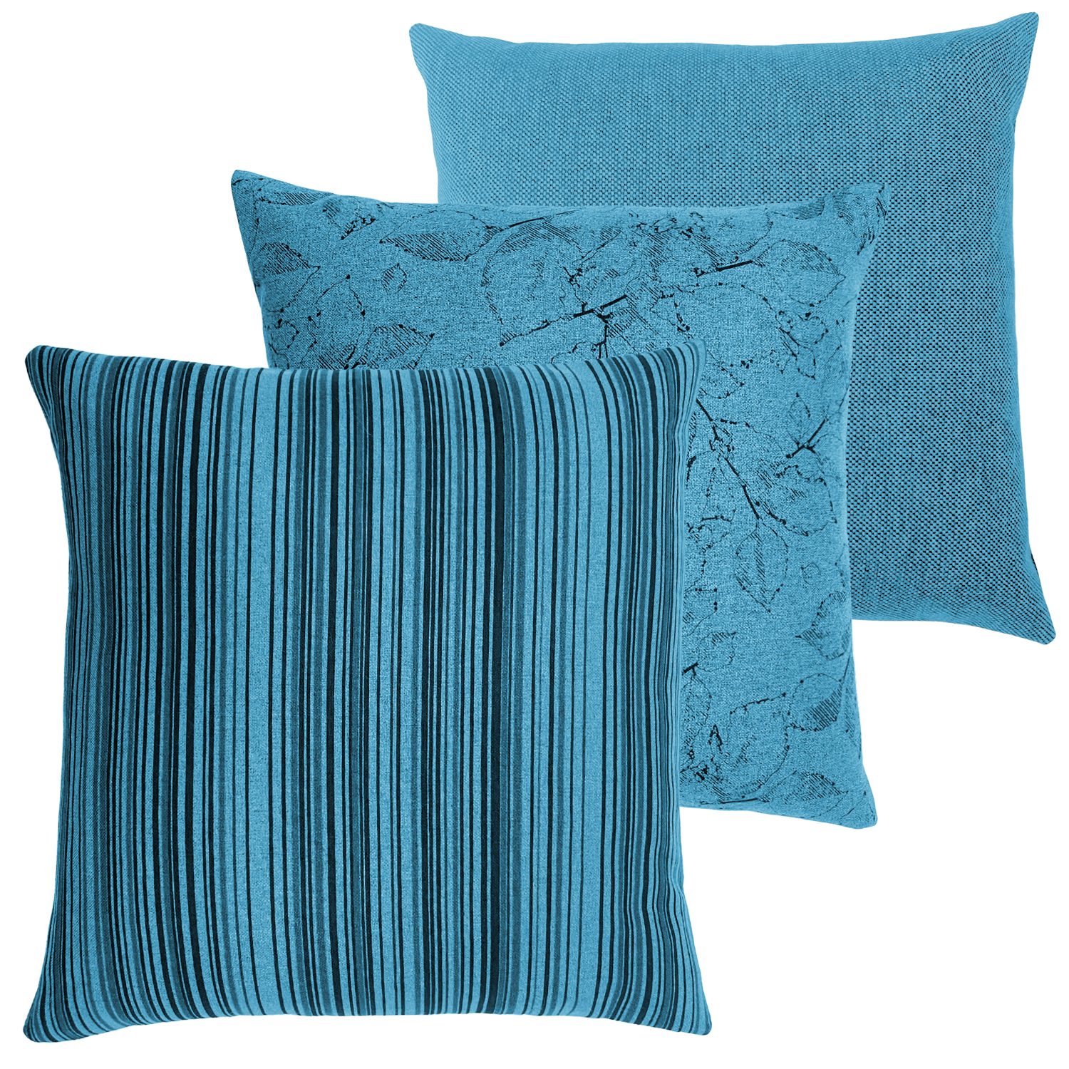 novely® Dekokissen 3er-SET DEKOKISSEN MALCHIN Kuschelweiche Sofakissen - Kissenbezug in 4, Kuschelweich, Robust, Pflegeleicht