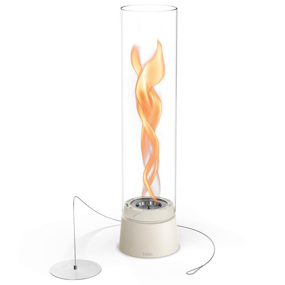 höfats Tischfeuer SPIN air (Packung, rauchfreie Tischfeuerstelle für Indoor und Outdoor), wärmende Feuersäule, Feuerschale mit Flammenwirbel für Tischdeko