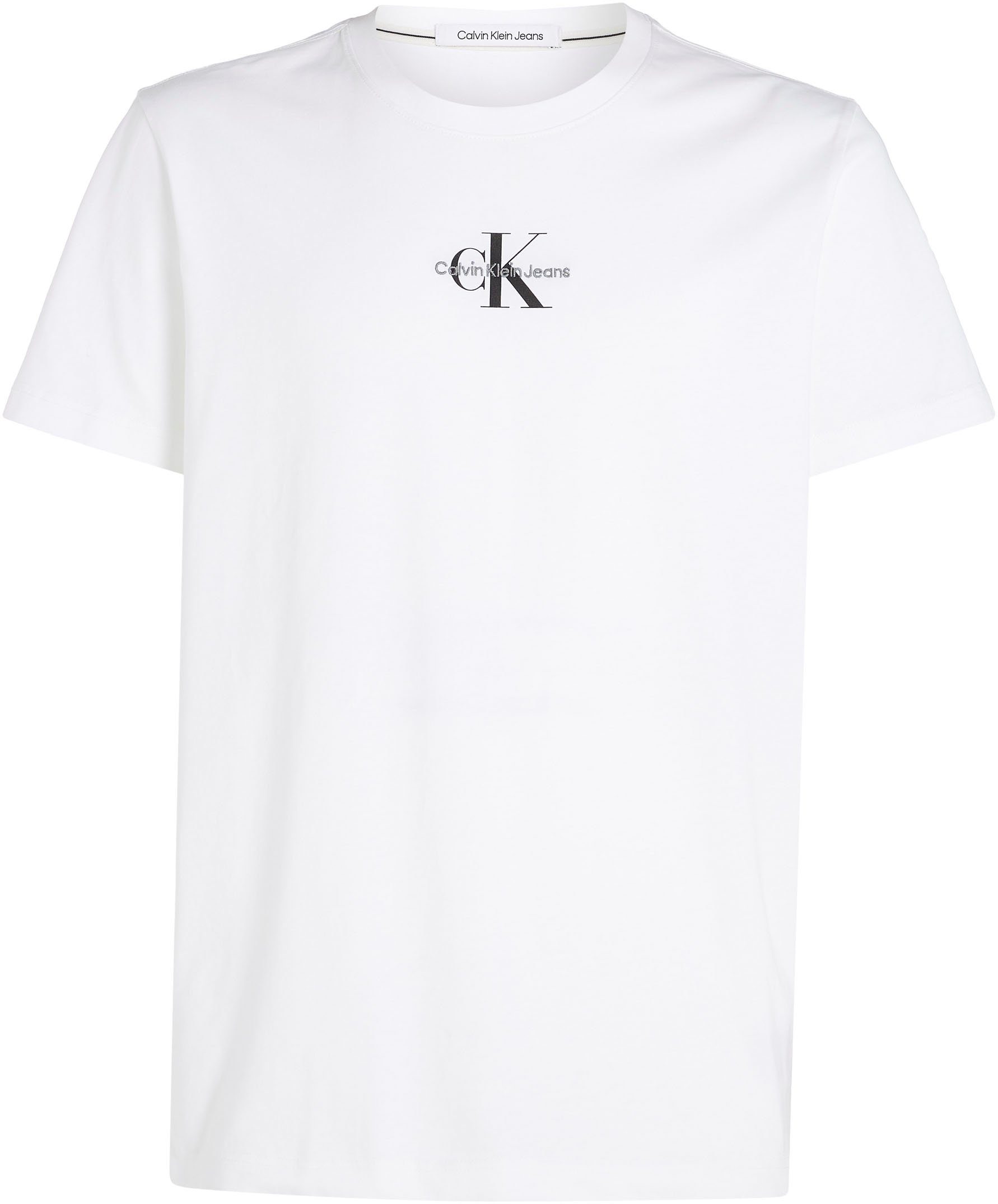 Calvin Klein Jeans T-Shirt Logoschriftzug White TEE Bright REGULAR mit MONOLOGO