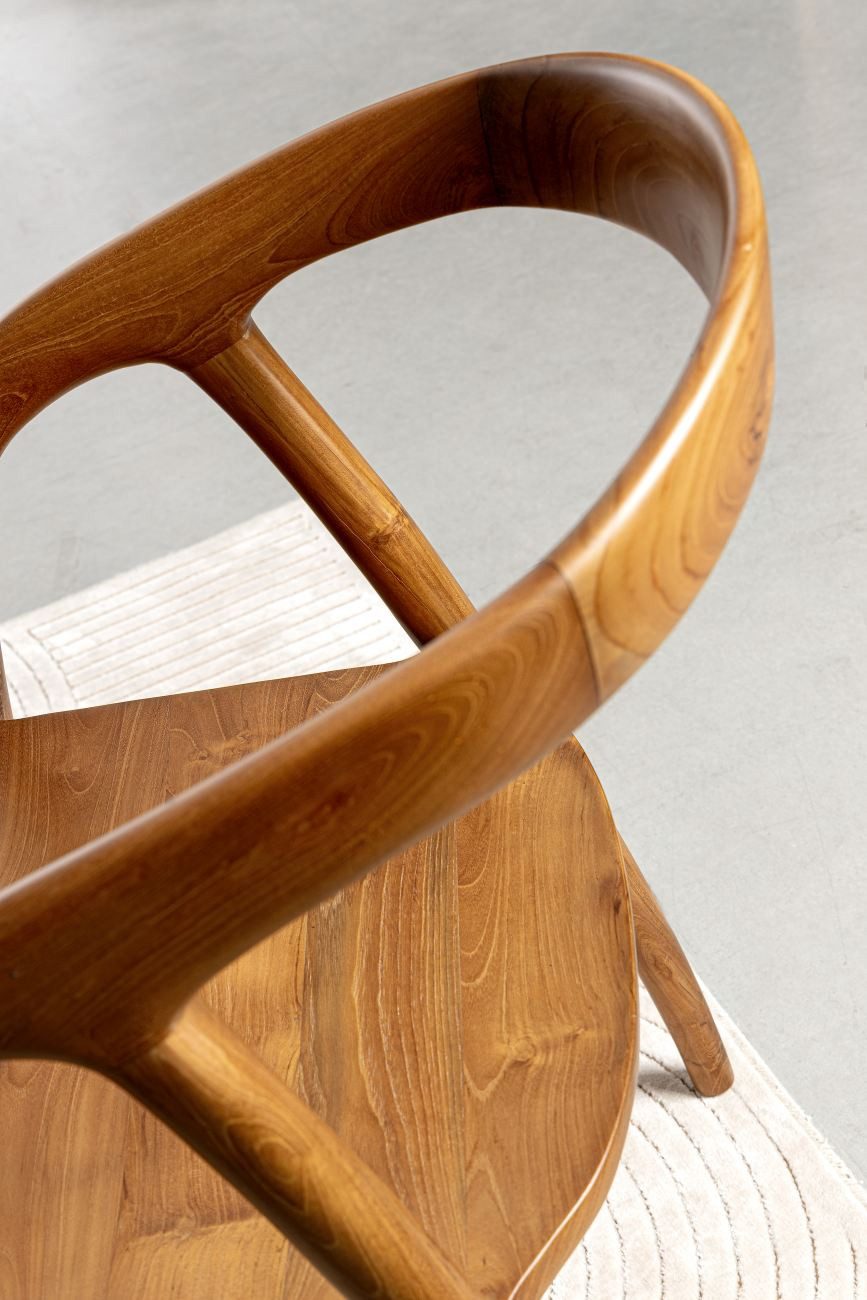 Bizzotto Stuhl Dotty aus Teakholz, Natur