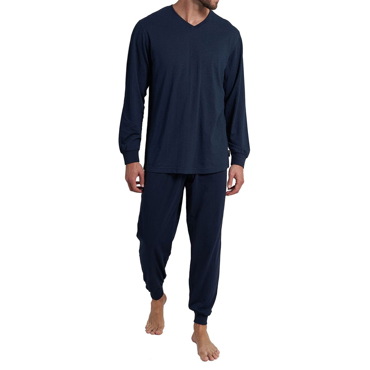 CECEBA Pyjama Traveller (2 tlg., Set, 2-teilig) Reisepyjama, bügelfrei, temperaturausgleichend, platzsparend, leicht