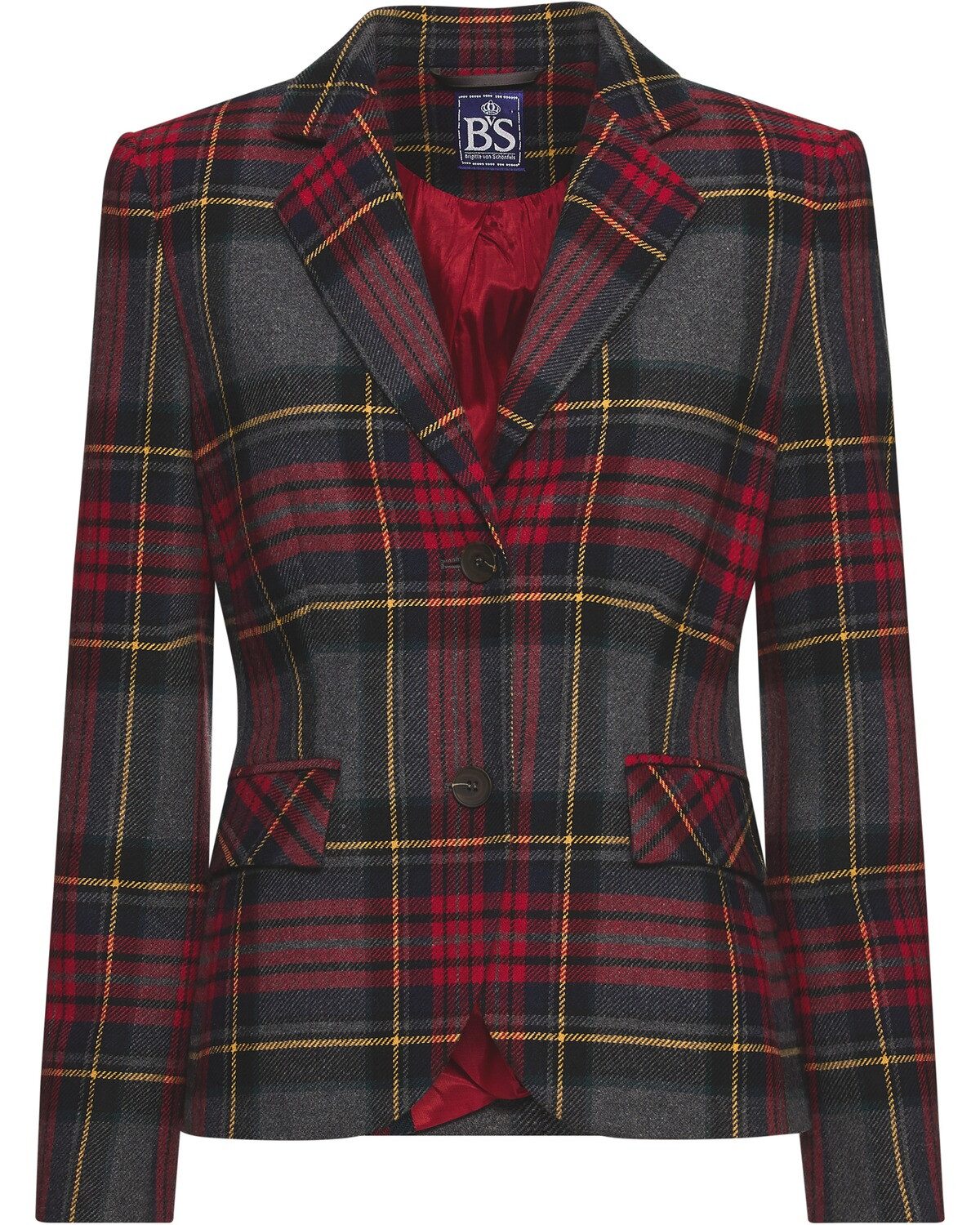 Brigitte von Schönfels Jackenblazer Karo-Blazer