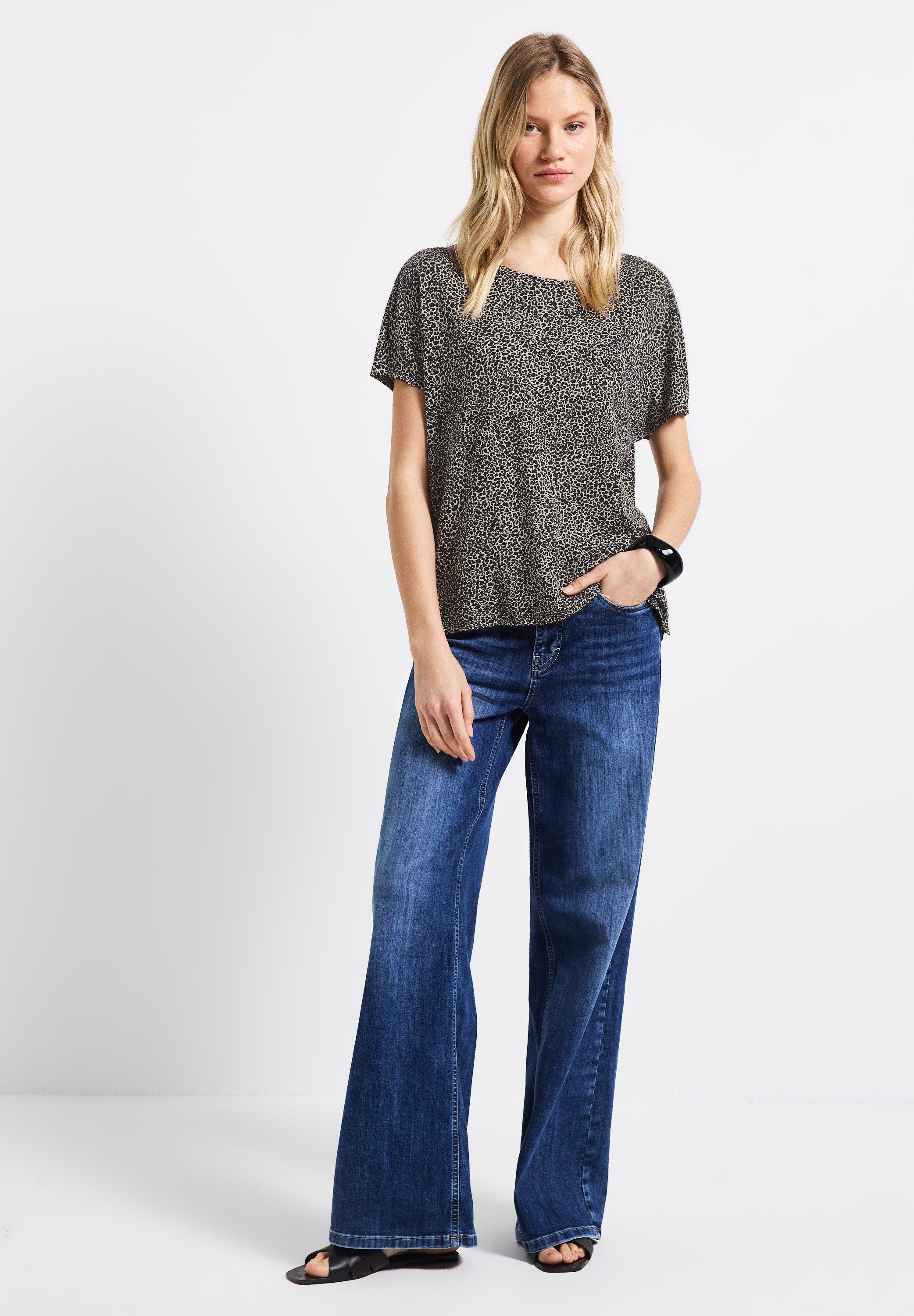 STREET ONE T-Shirt aus softem Materialmix