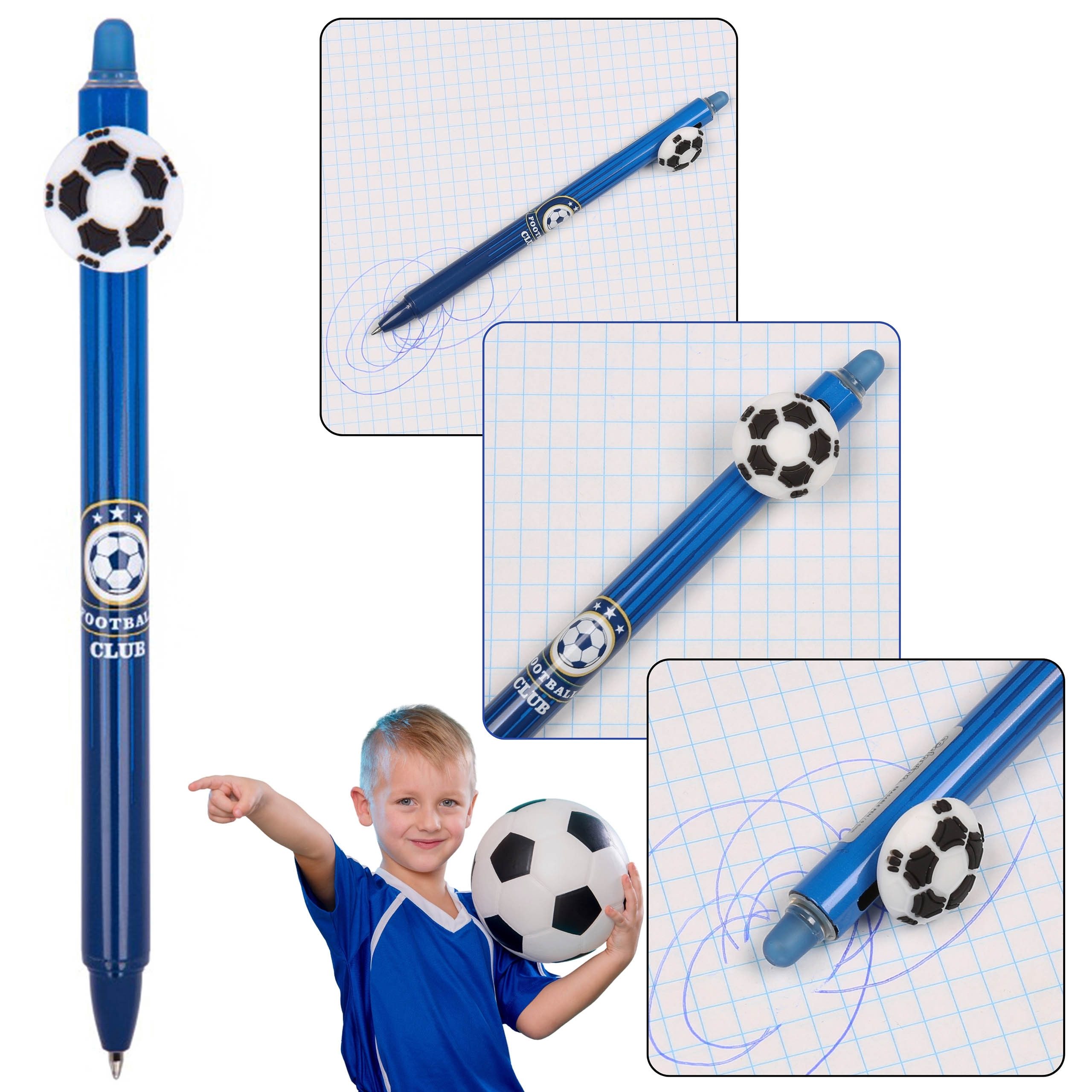 Sarcia.eu Kugelschreiber Inter Milan automatischer Gelschreiber,blaue Tinte,löschbar,0,5 mm