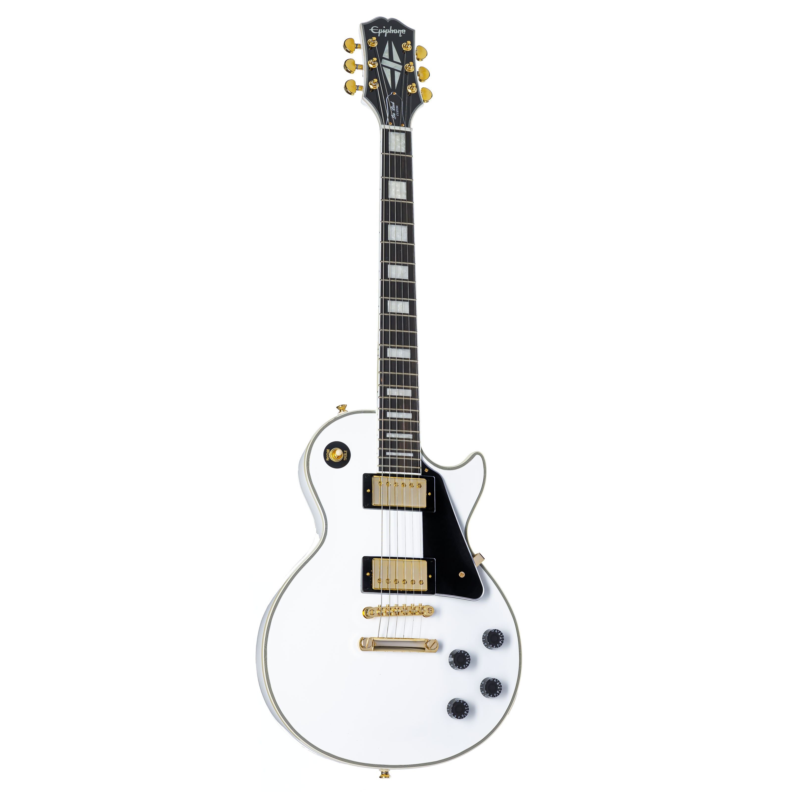 Epiphone E-Gitarre, E-Gitarren, Single Cut Modelle, Les Paul Custom Alpine White - Single Cut E-Gitarre
