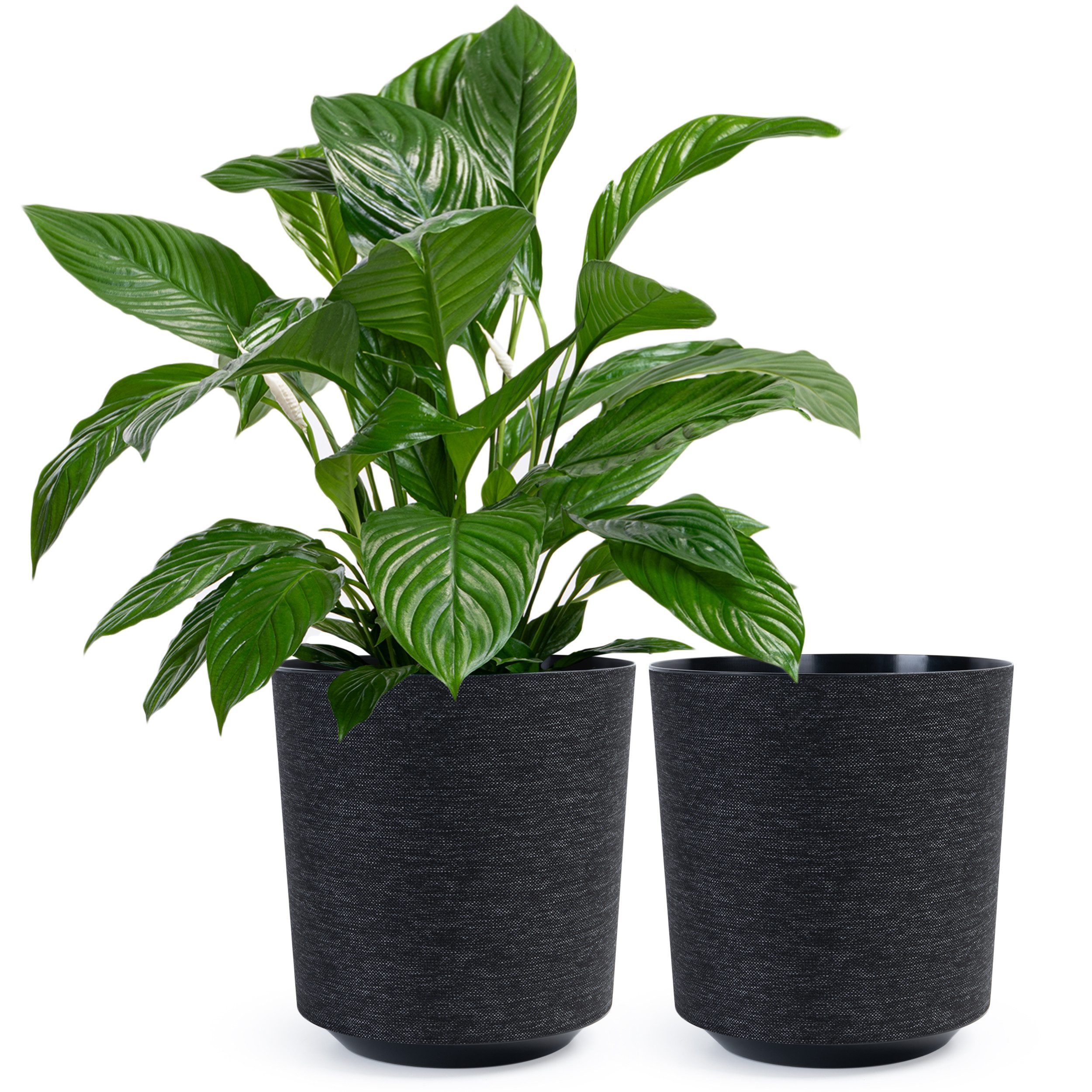 KONZEPT Blumentopf Pflanztopf in Textil-Optik (2 günstig online kaufen