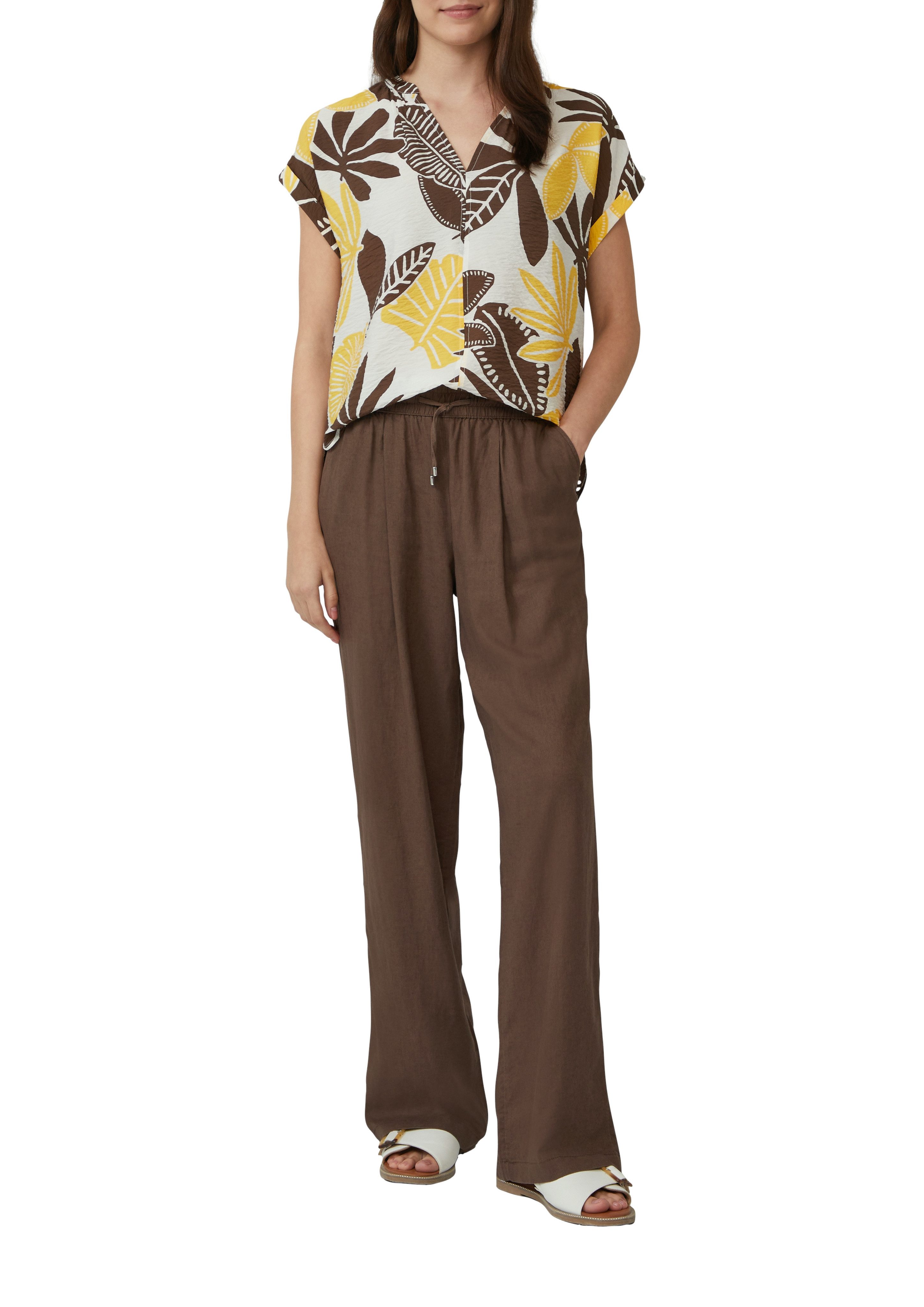 s.Oliver Druckbluse mit Raff-Details günstig online kaufen