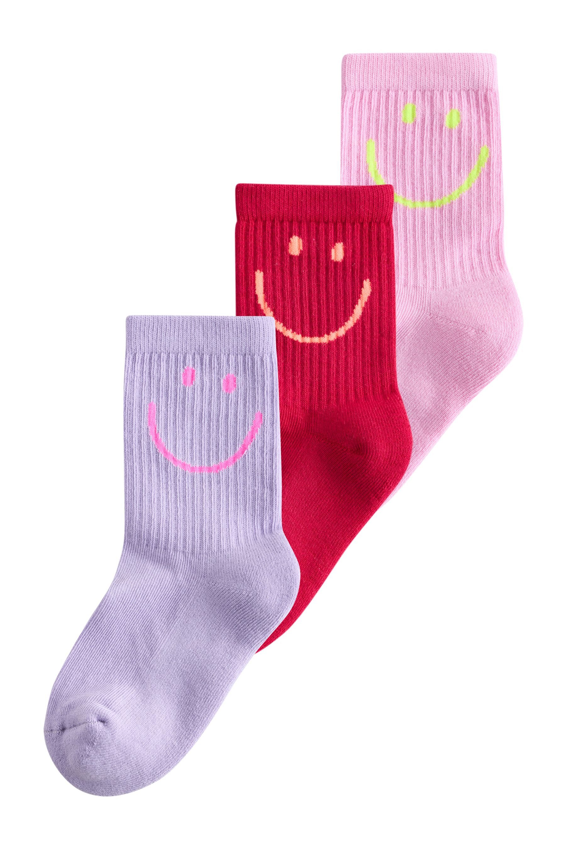 Next Kurzsocken Knöchelsocken mit gepolsterter Sohlel, 3er-Pack (3-Paar)