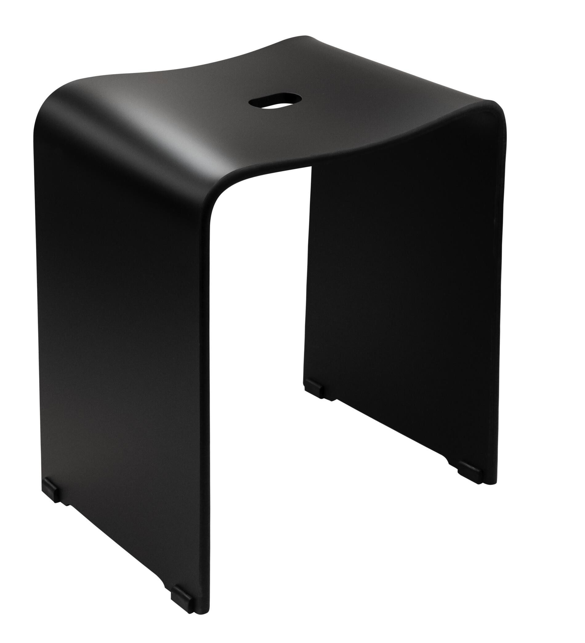 Ridder Duschklappsitz Trendy schwarz matt