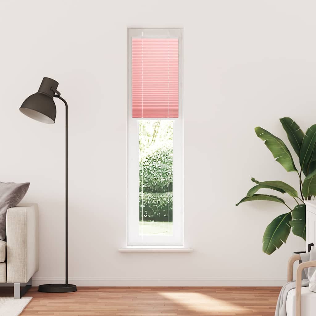 vidaXL Jalousie 45 x 200 cm Plissee Rosa 45x200 cm Stoffbreite 44,4 cm Polyester