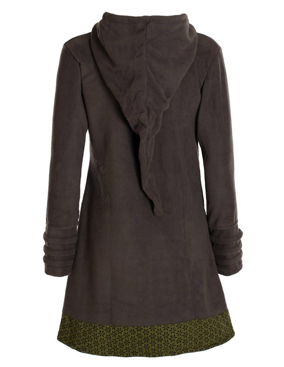Vishes Kurzmantel Lange Fleecejacke Hippiemantel Übergangsjacke günstig online kaufen