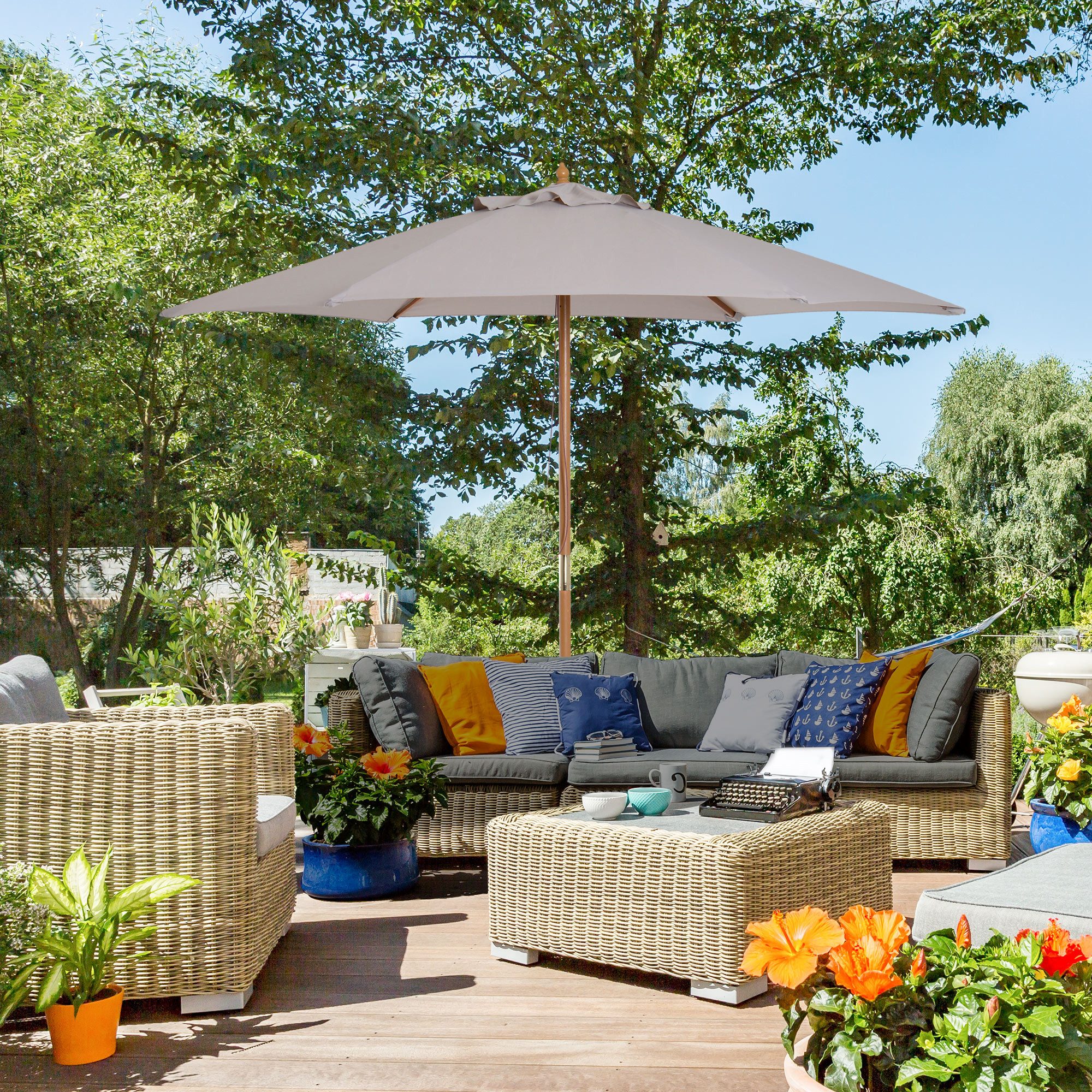 furnicato Sonnenschirm Sonnenschirm Ø 250 cm, günstig online kaufen