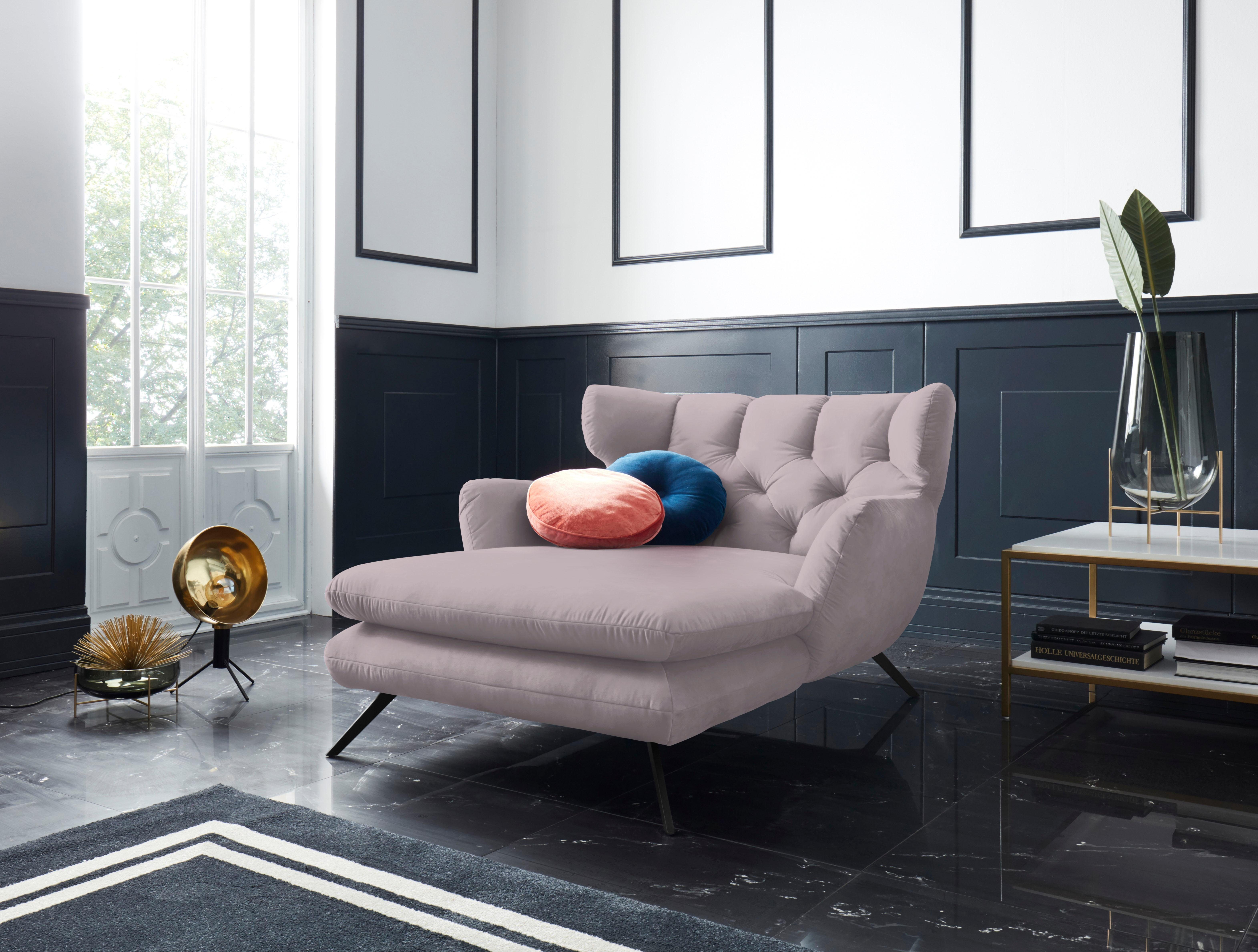 3C Candy Loveseat Beatrice Loungesessel, mit Knopfheftung im Rücken, Fernsehsessel, Relaxsessel