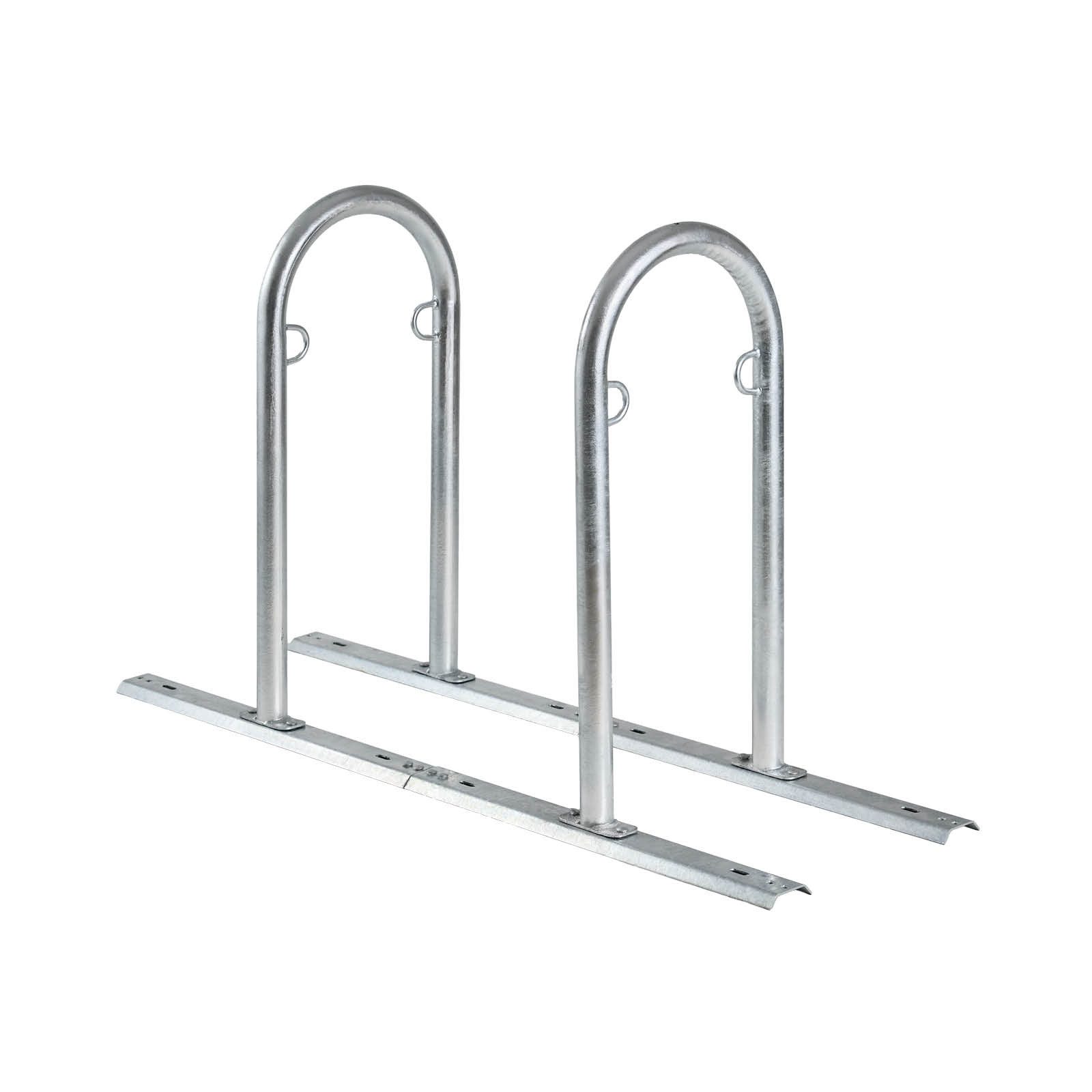 TRUTZHOLM Fahrradständer Fahrradparker 140x43x88 cm Anlehnbügel bis zu 4 Stellplätze (Artikel, 2-St), erweiterbar