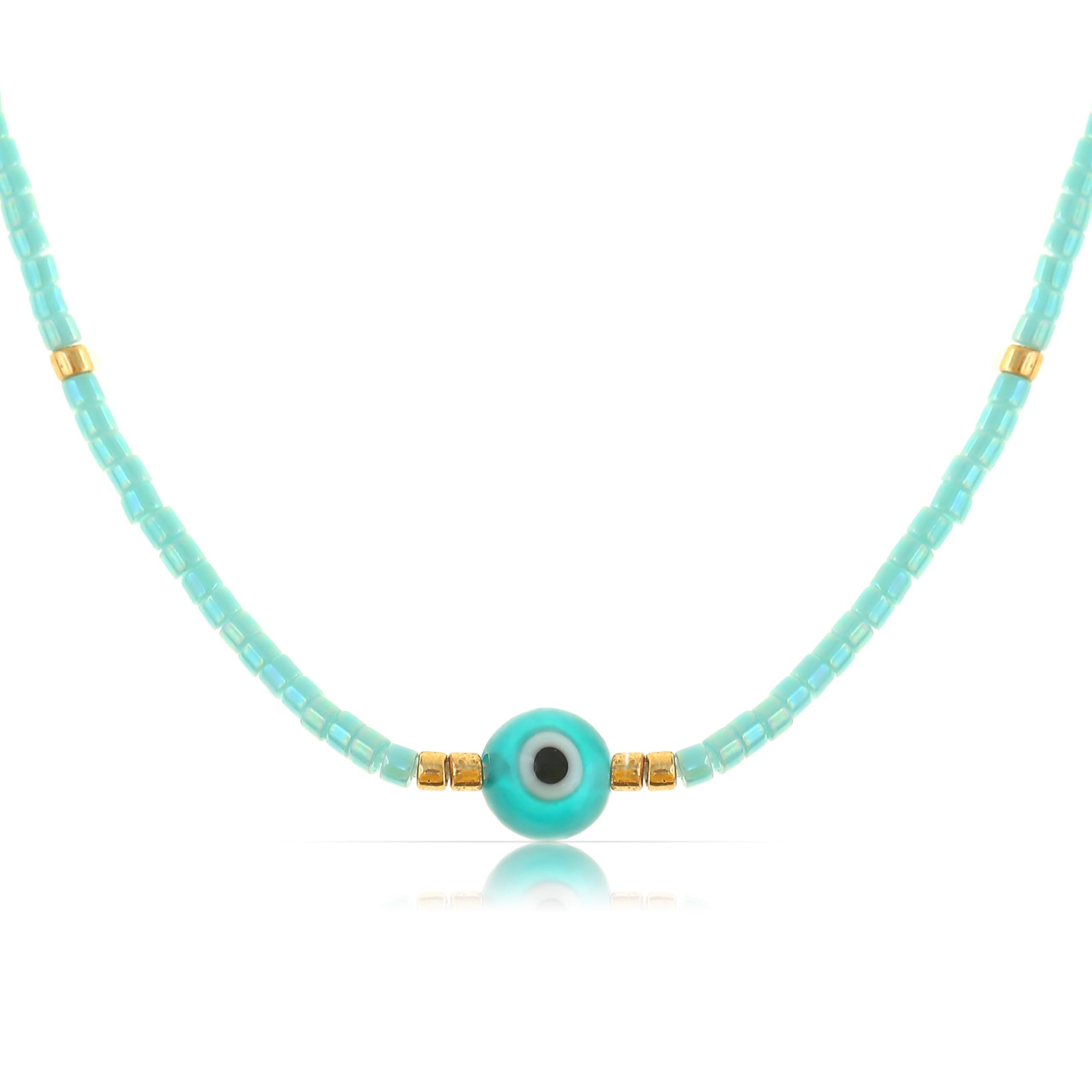 Made by Nami Perlenkette Damen Glas günstig online kaufen