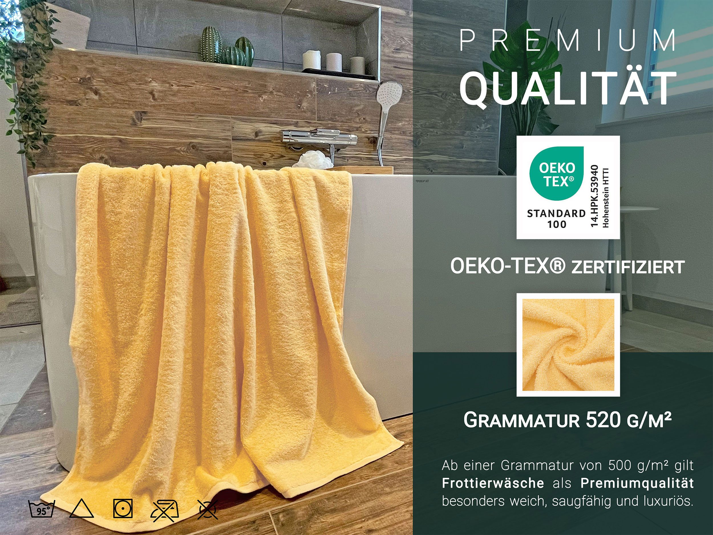 ZOLLNER Badetücher, Walkfrottier (2-St), 100 x günstig online kaufen