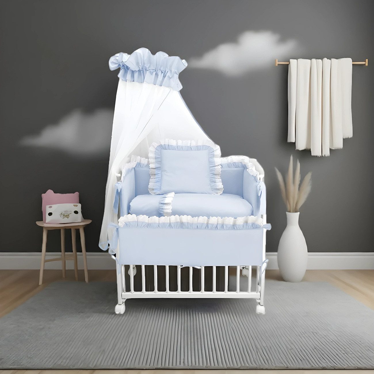 Babyhafen Beistellbett BABY Komplettbett Royal BLAU, günstig online kaufen