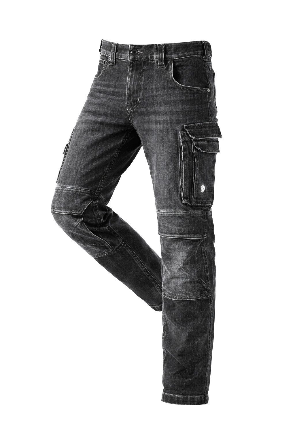 Engelbert Strauss Workerjeans e.s. Cargo Jeans – robuste Arbeitsjeans mit Flexbund, Knieverstärkung