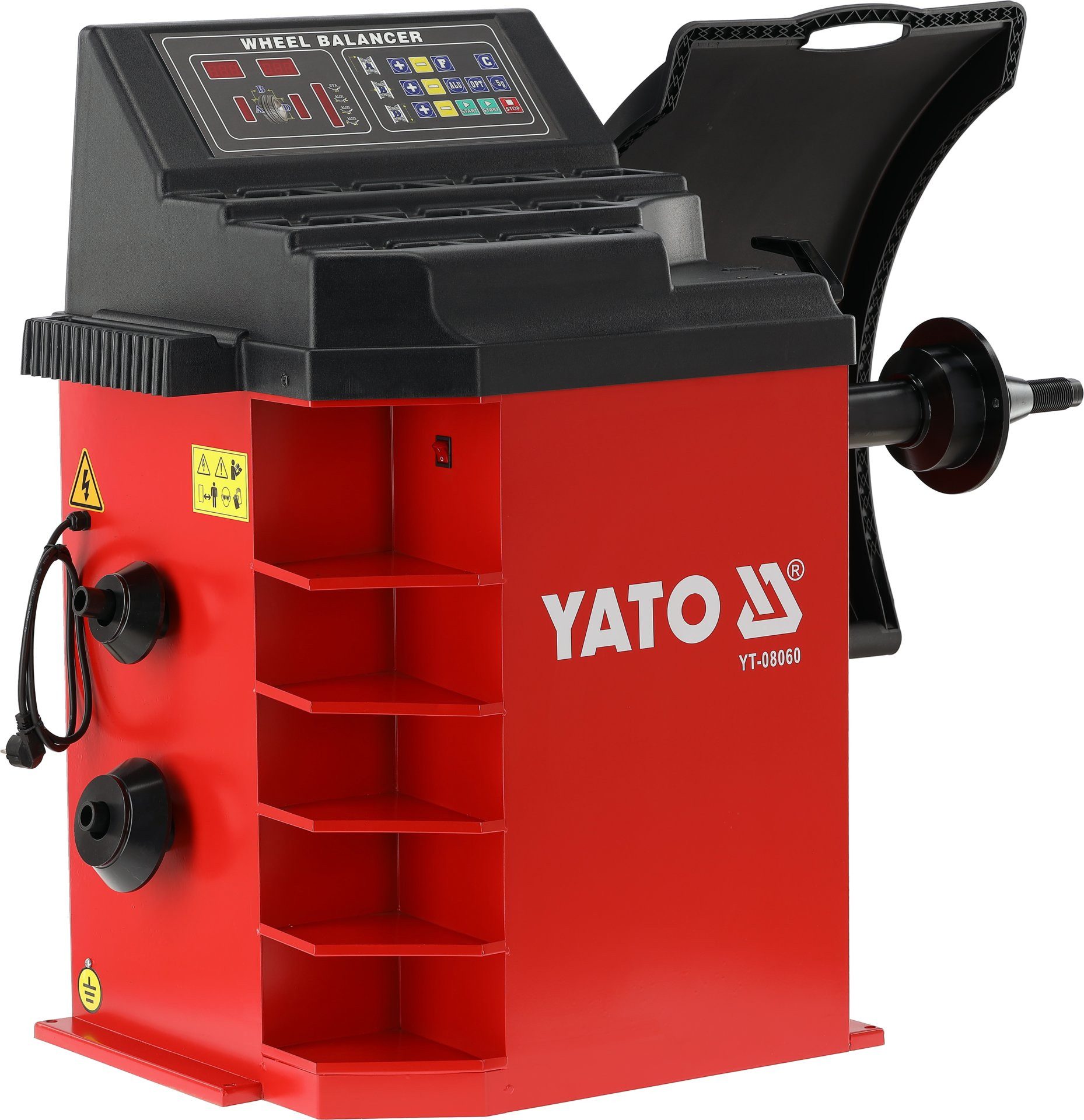 Yato Reifenwuchtmaschine Wuchtmaschine, Reifenwuchtmaschine bis 24" und 70kg, Wuchtmaschine, Reifenwuchtmaschine bis 24" und 70kg, hohe Qualität